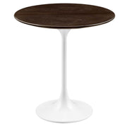 Lippa 20" Round Wood Side Table - White Cherry Walnut
