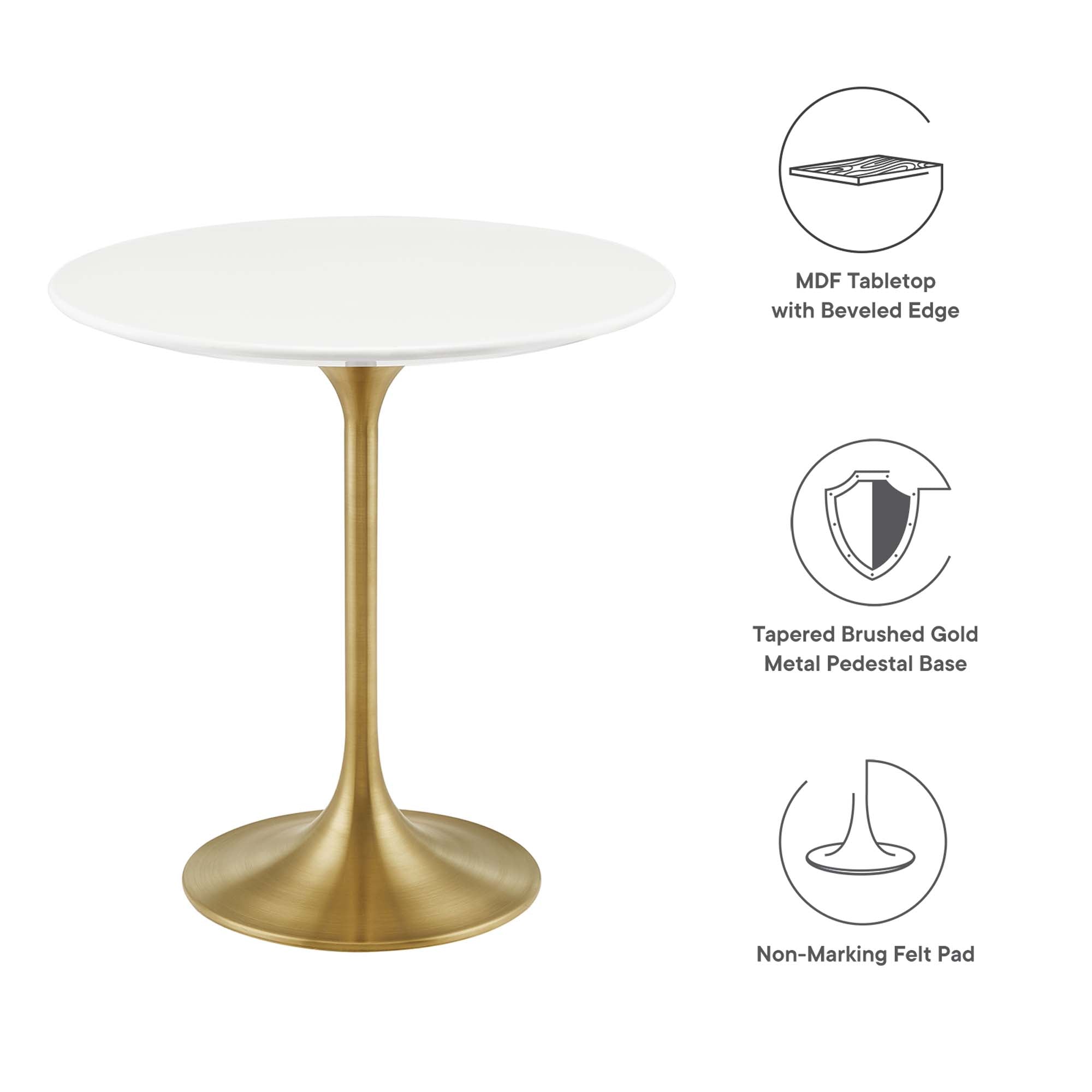 Lippa 20" Round Wood Side Table