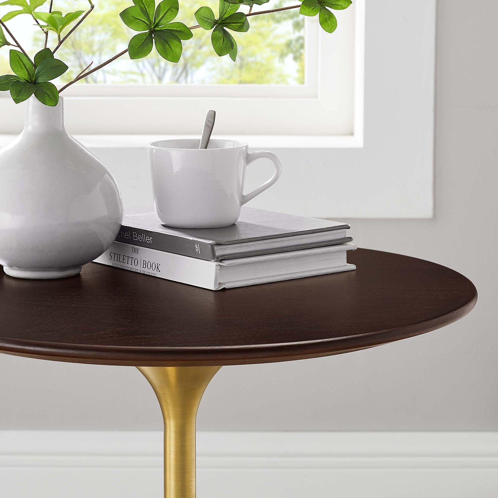 Lippa 20" Round Wood Side Table