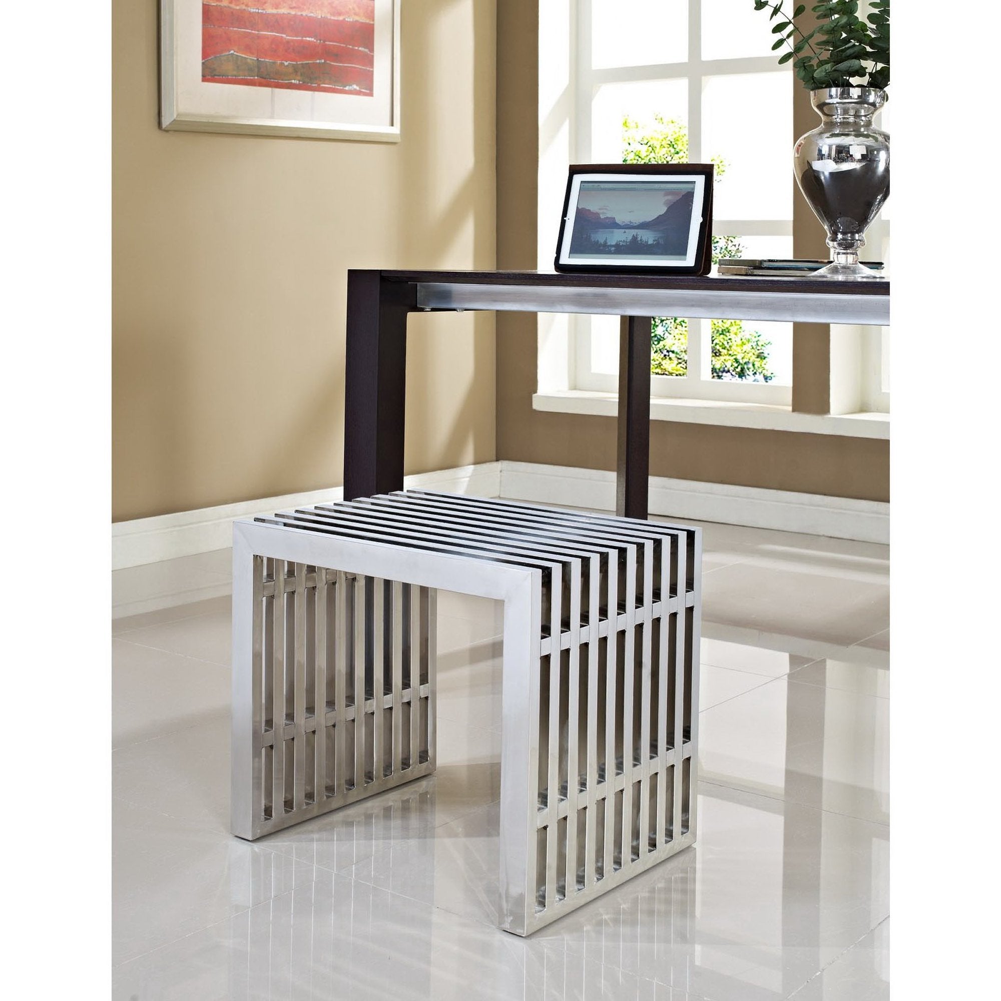 Gridiron Small Stainless Steel Bench