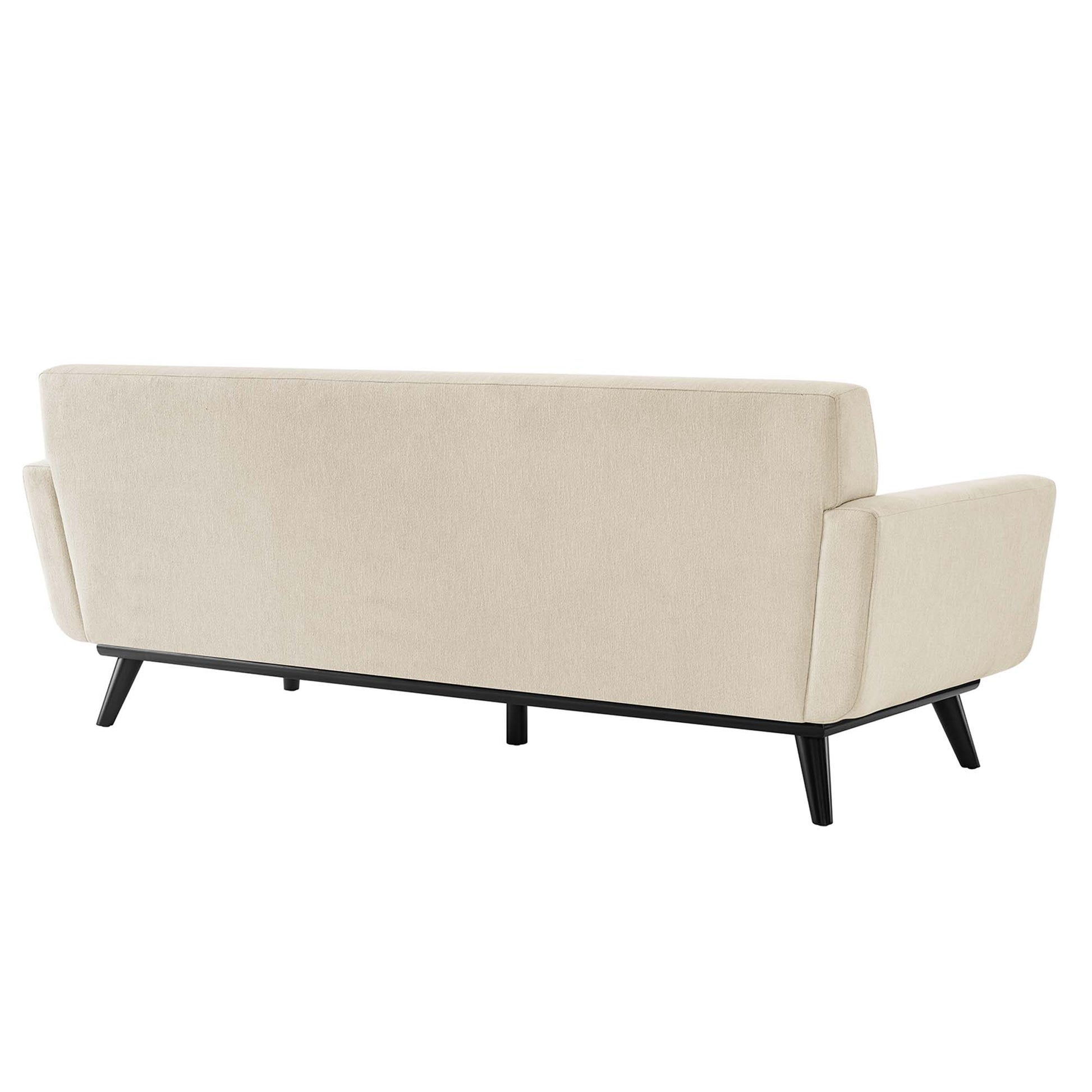 Engage Herringbone Fabric Sofa - Light Gray