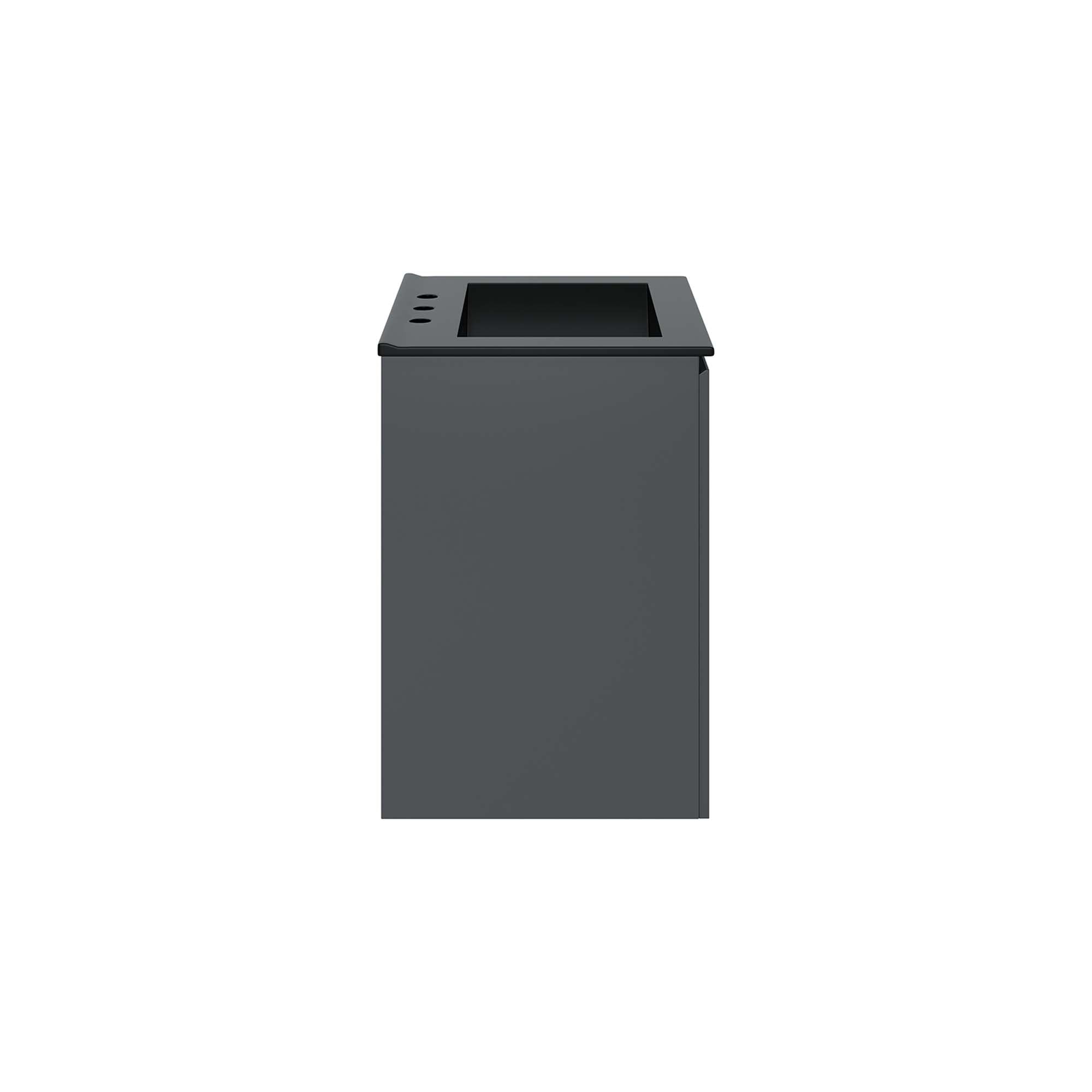 Bryn Wall-Mount Bathroom Vanity Basin Included - White Black