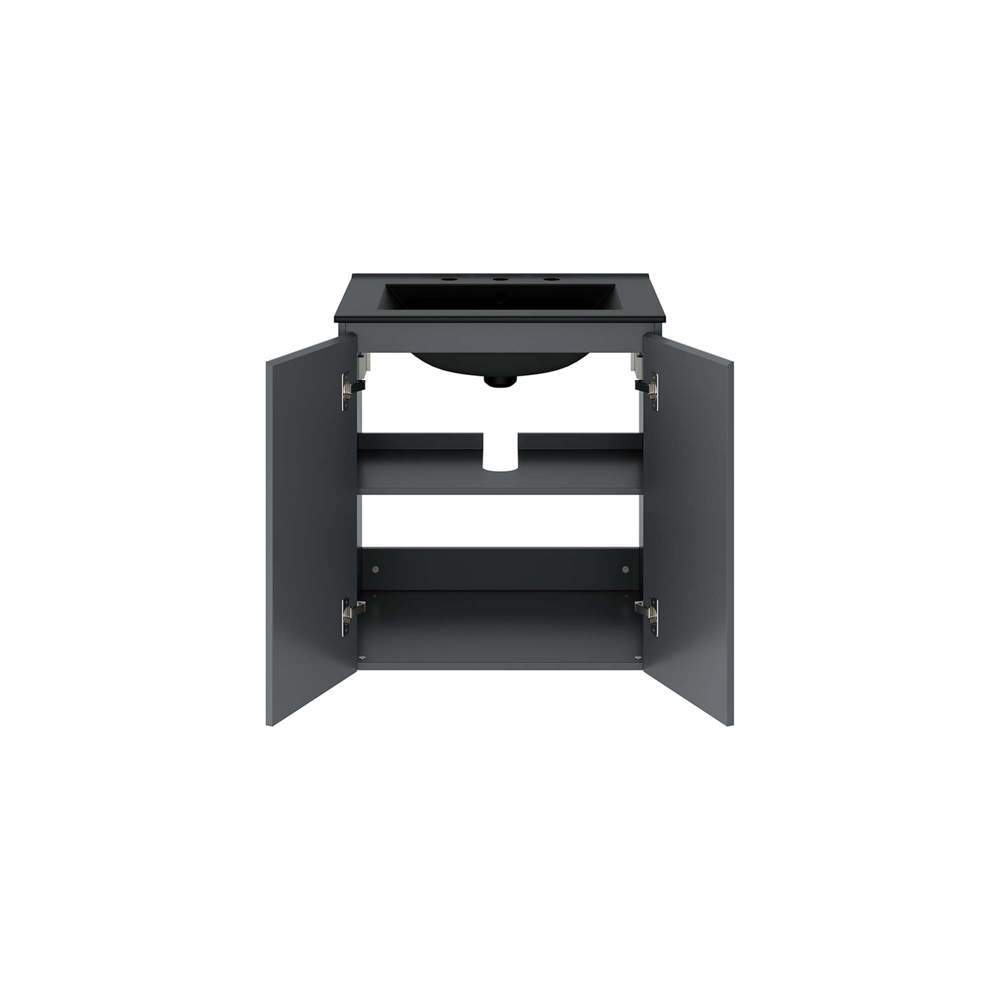 Bryn Wall-Mount Bathroom Vanity Basin Included - White White