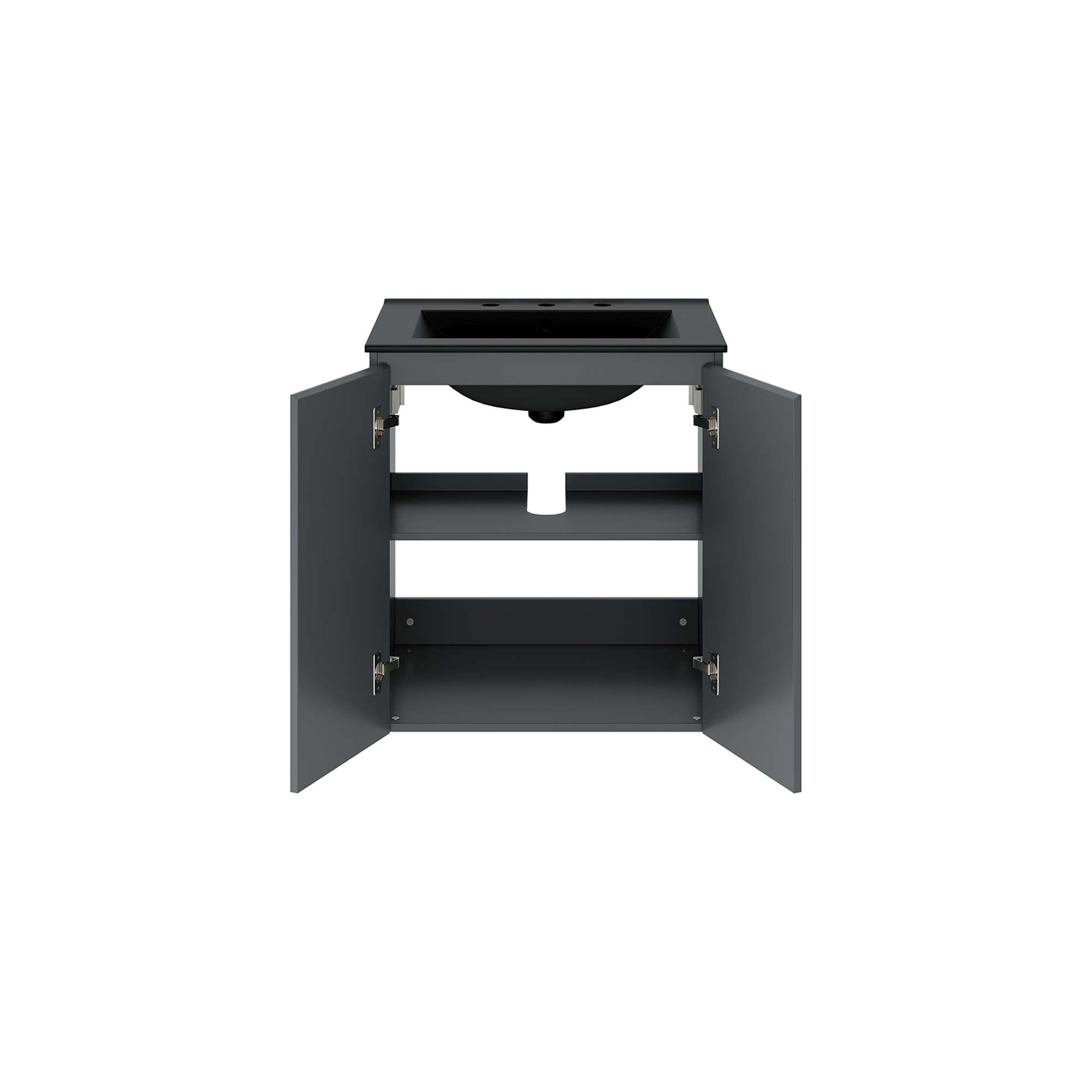 Bryn Wall-Mount Bathroom Vanity Basin Included - White White