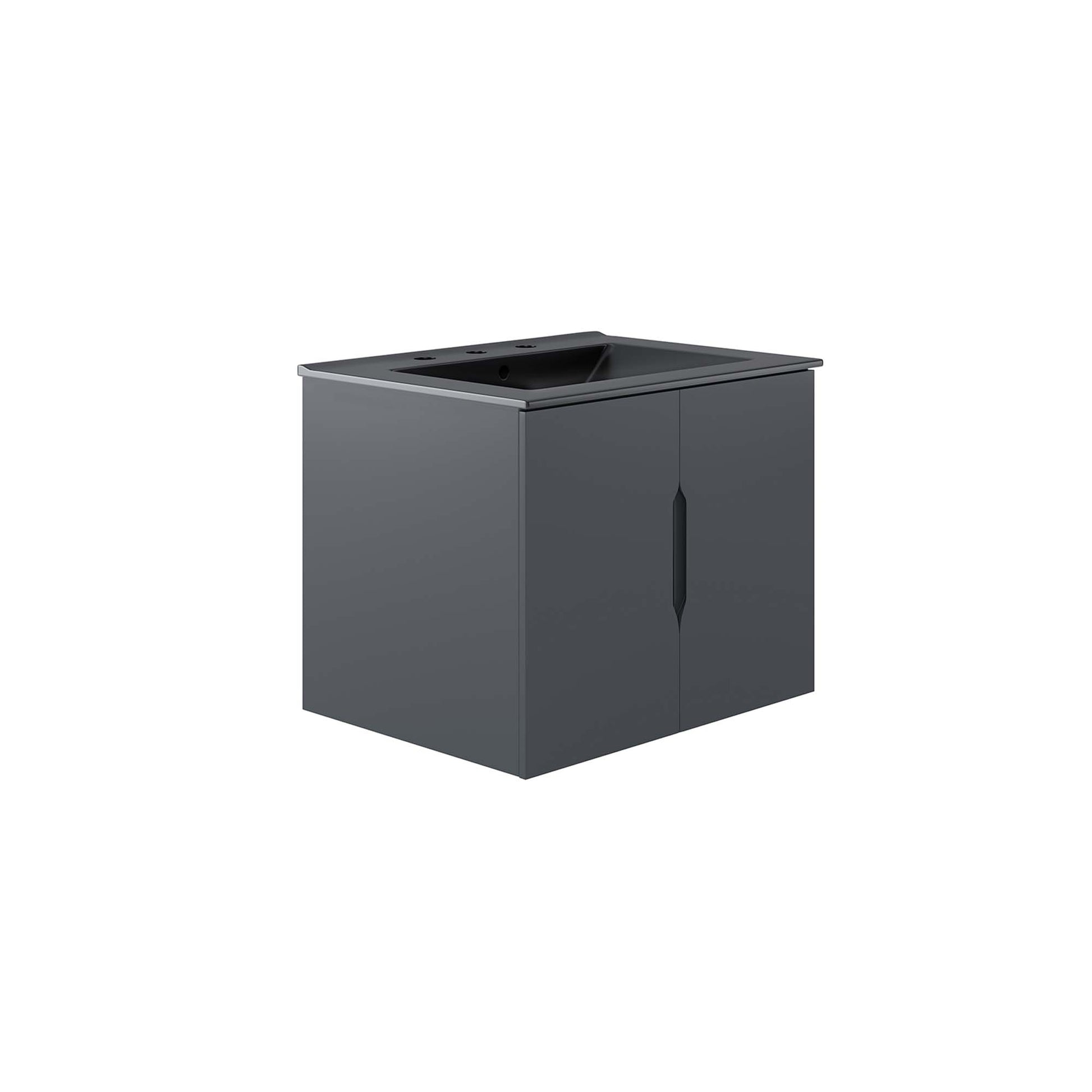 Vitality Bathroom Vanity Basin Included - Gray Black