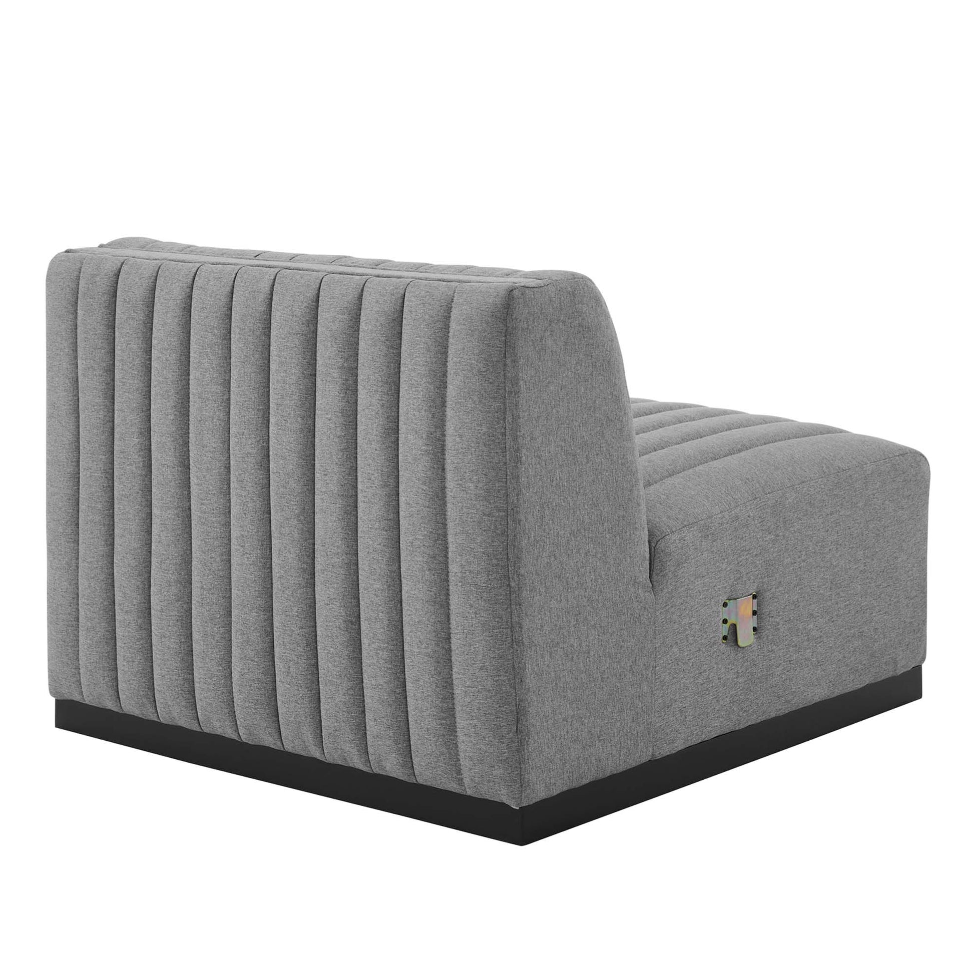 Conjure 4-Piece Channel Tufted Upholstered Fabric Sofa