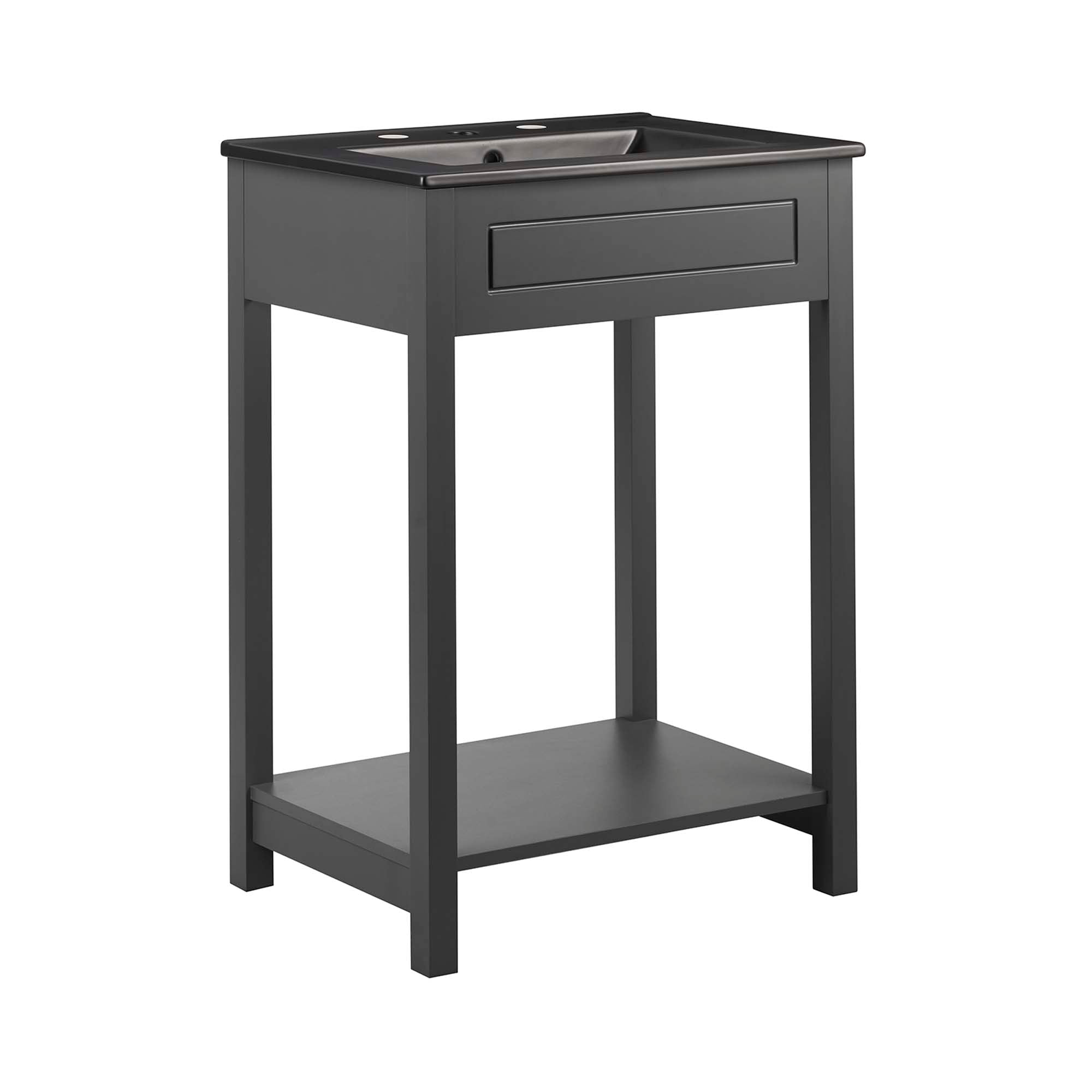 Altura Bathroom Vanity Basin Included - Gray Black