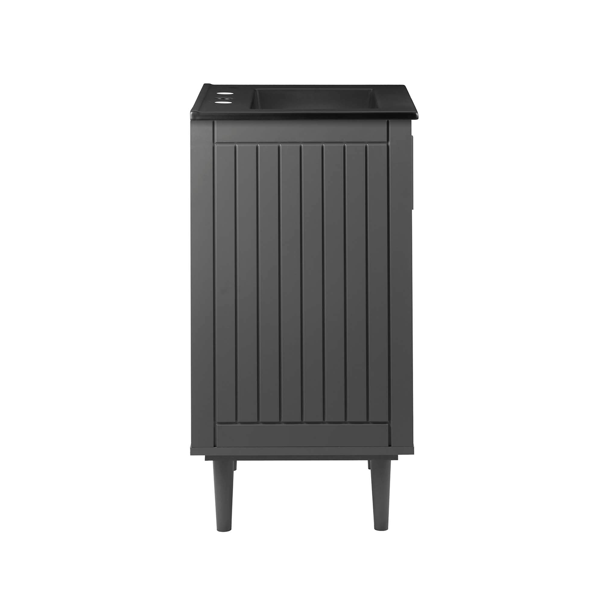 Augusta 24" Bathroom Vanity - White Black