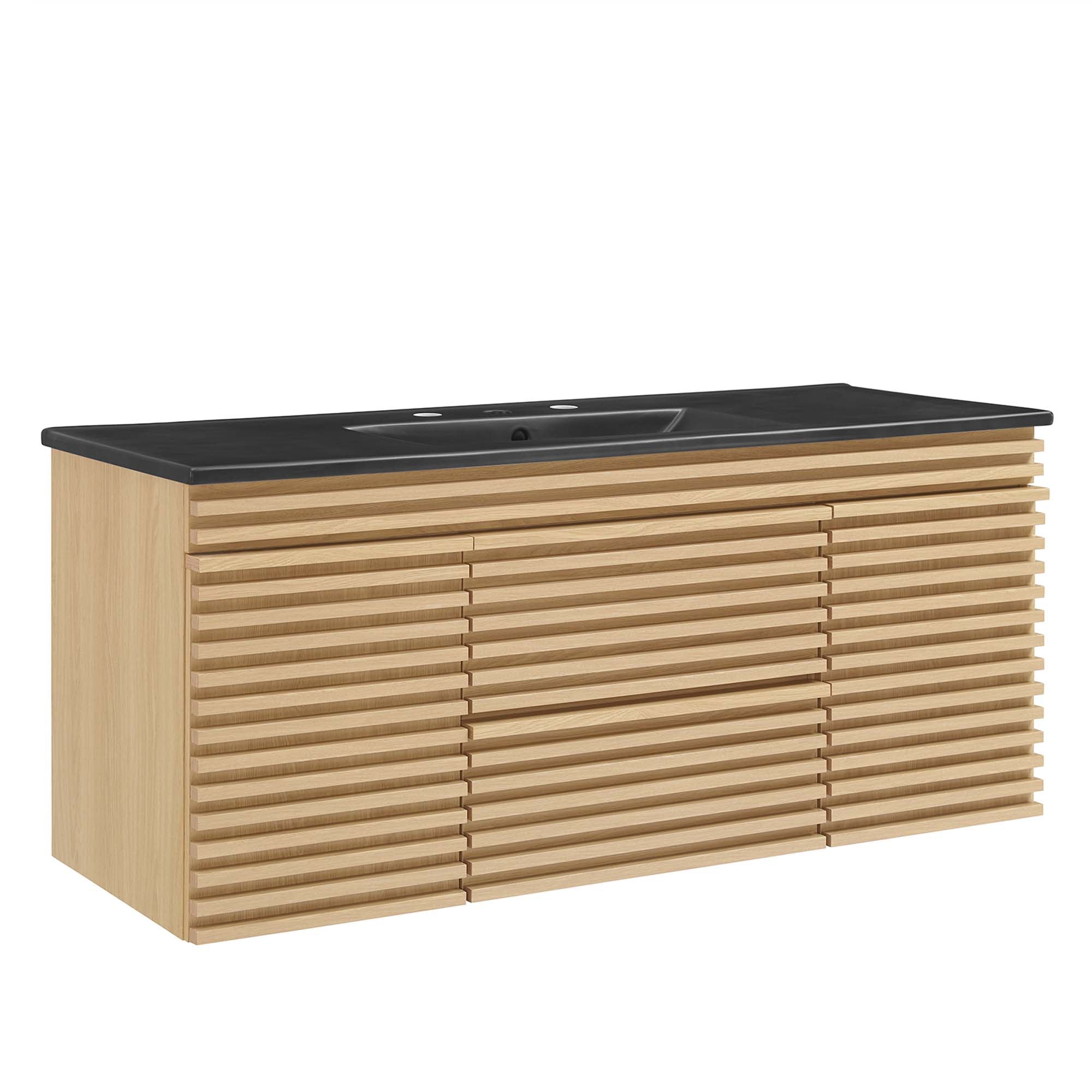 Render 48" Wall-Mount Bathroom Vanity Basin Included