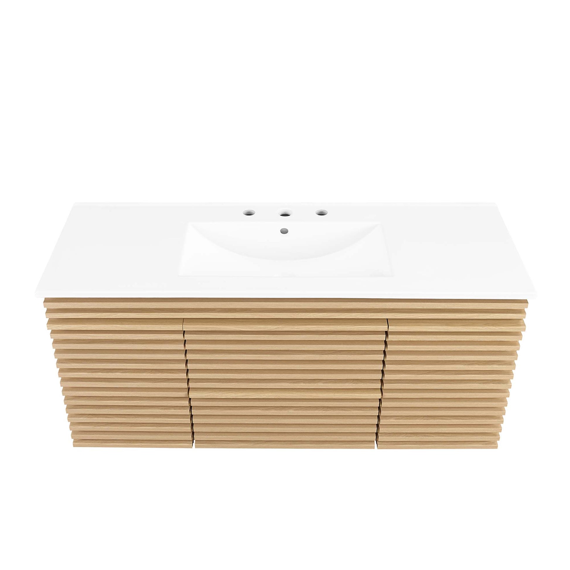 Render 48" Wall-Mount Bathroom Vanity Basin Included