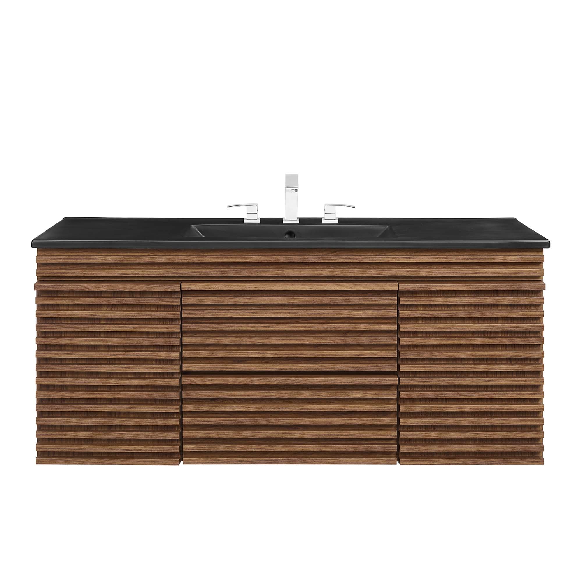 Render 48" Wall-Mount Bathroom Vanity Basin Included