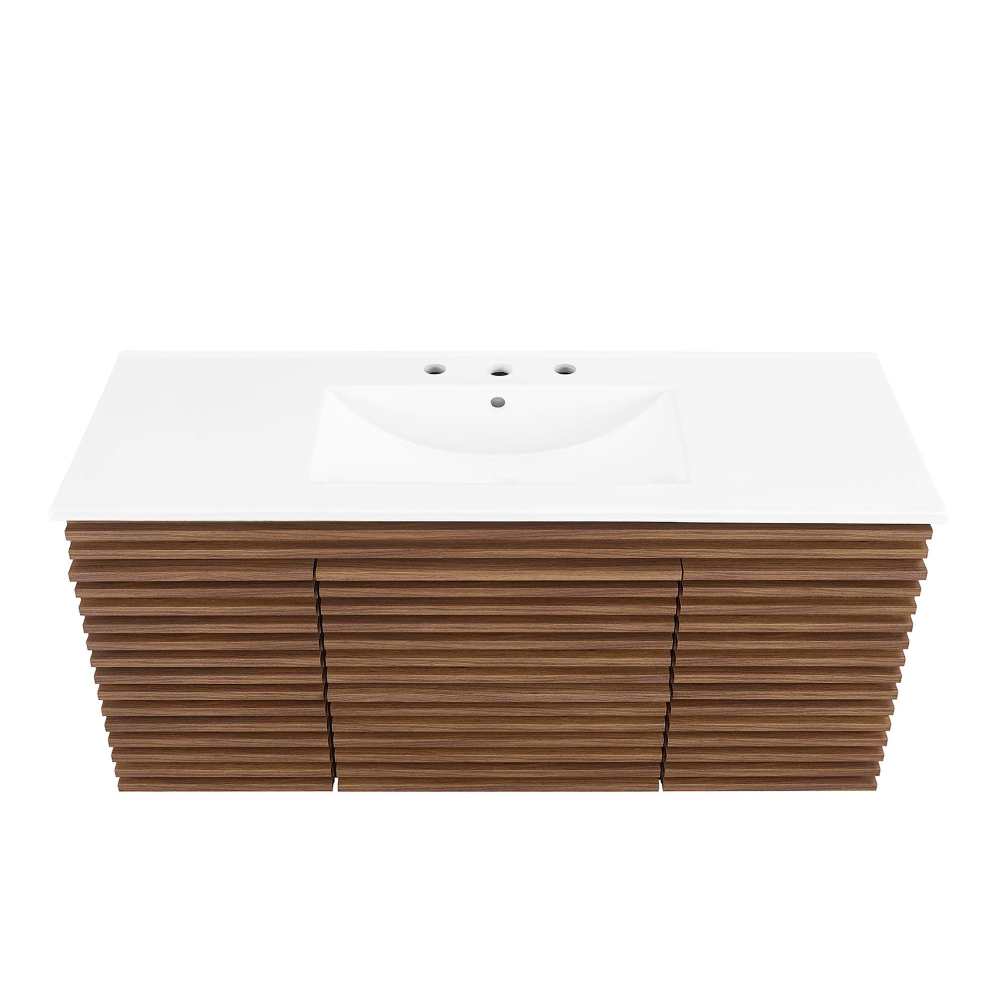 Render 48" Wall-Mount Bathroom Vanity Basin Included