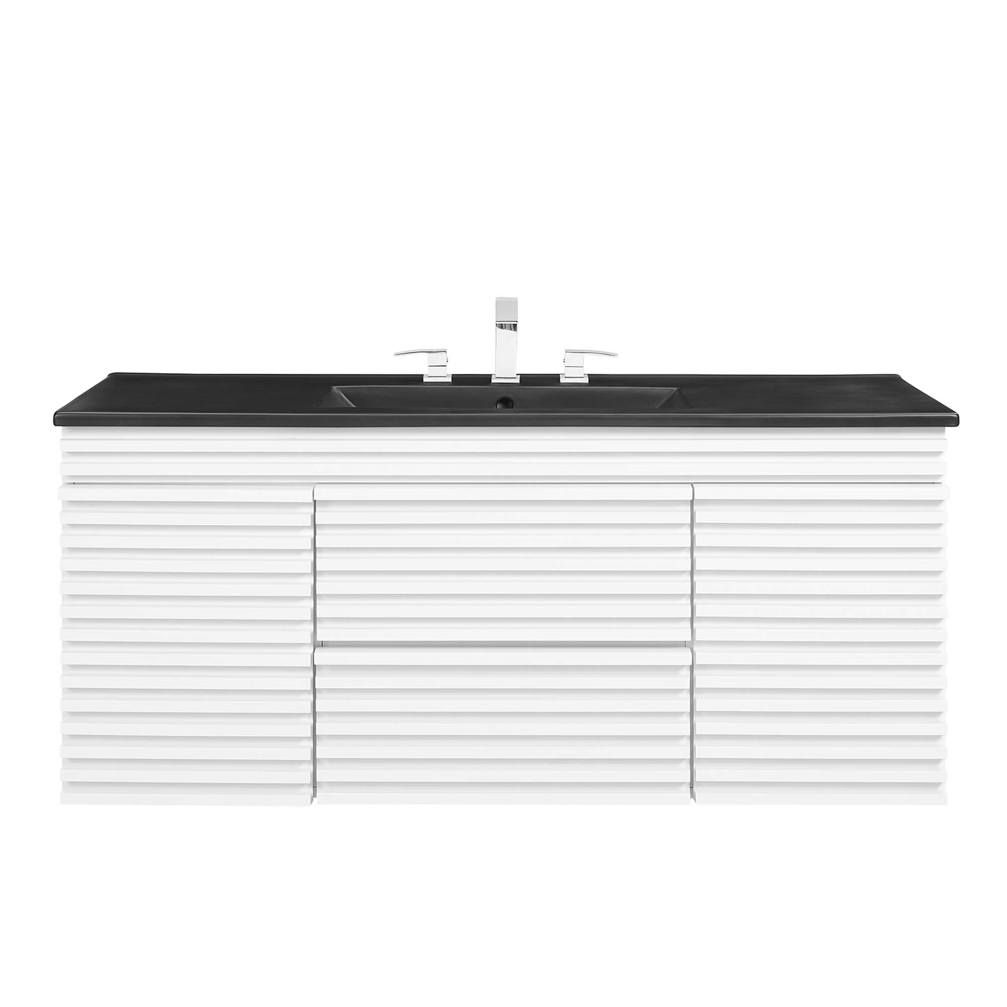 Render 48" Wall-Mount Bathroom Vanity Basin Included