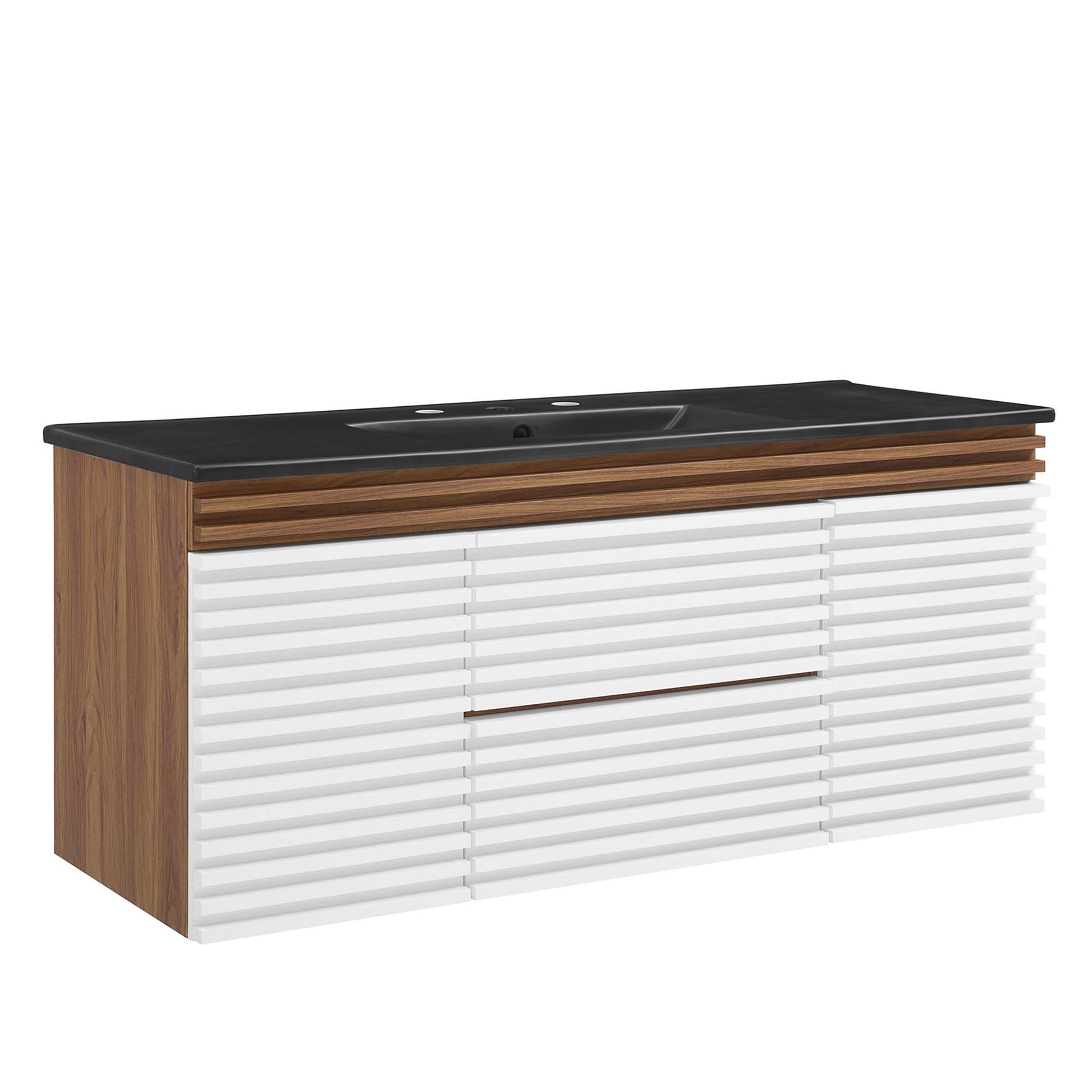 Render 48" Wall-Mount Bathroom Vanity Basin Included