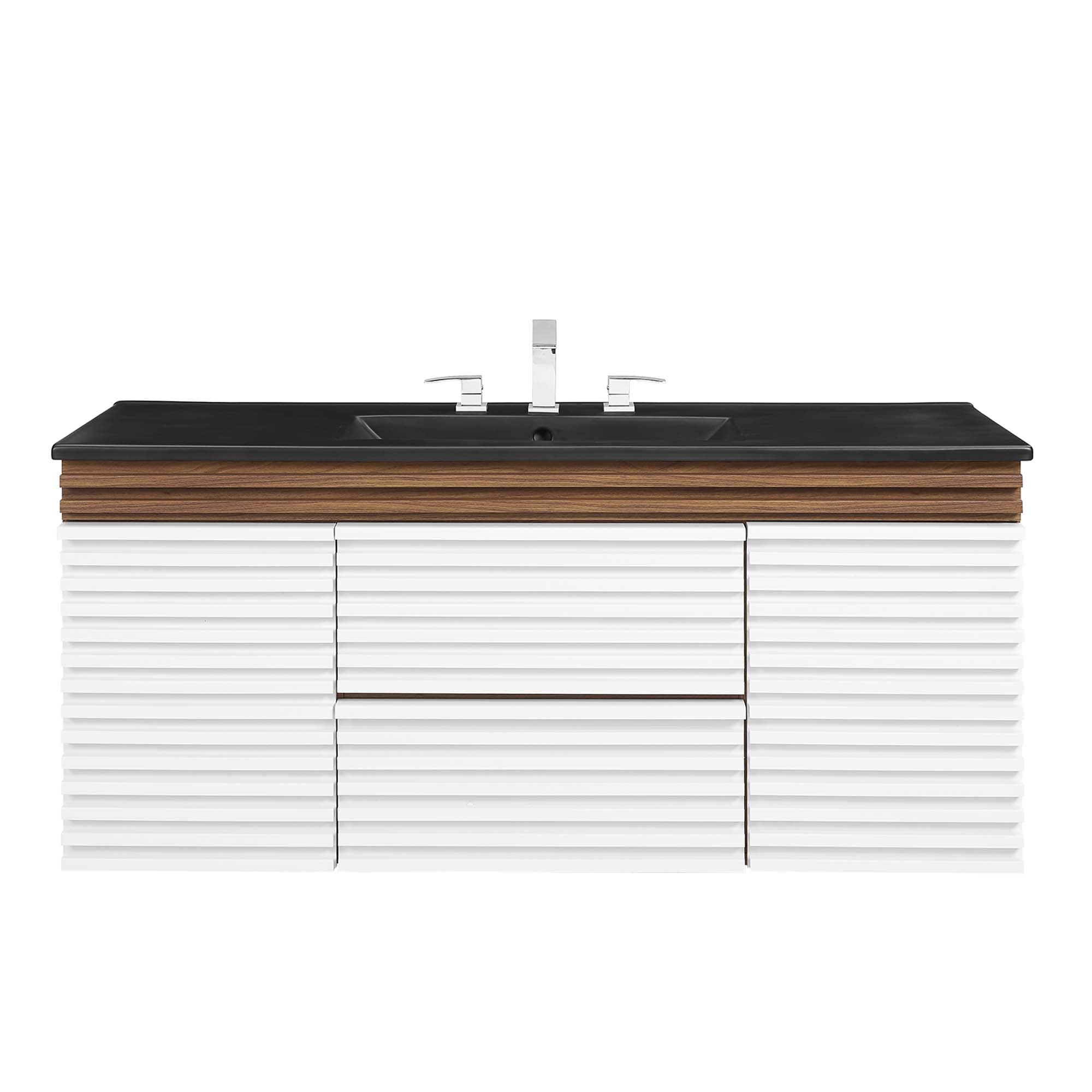 Render 48" Wall-Mount Bathroom Vanity Basin Included