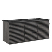 Render 48" Wall-Mount Bathroom Vanity - Charcoal Black