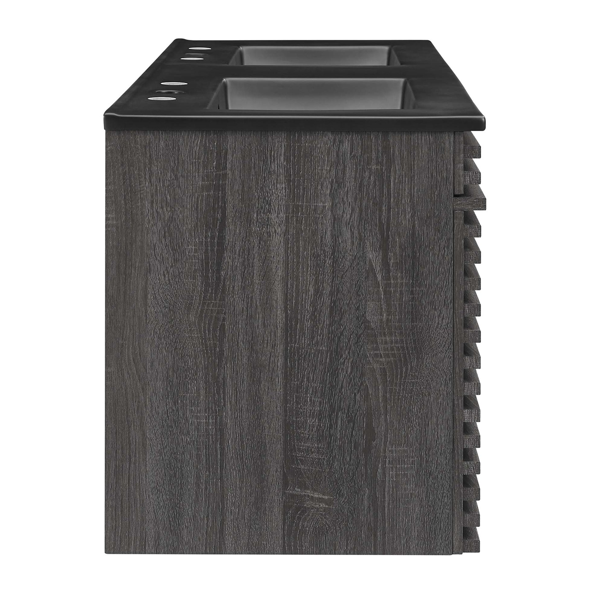 Render 48" Wall-Mount Bathroom Vanity - Gray Black