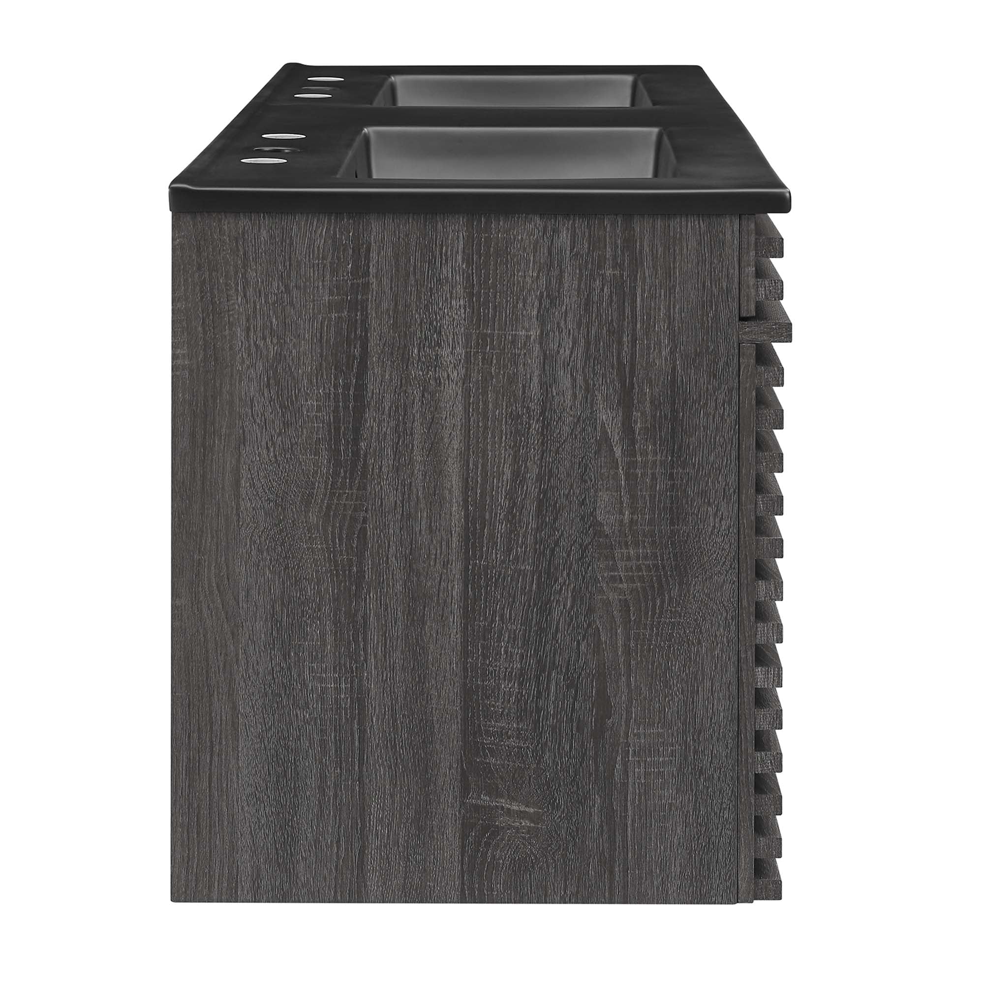 Render 48" Wall-Mount Bathroom Vanity - Gray Black