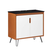 Energize 36" Bathroom Vanity - Cherry White Black