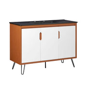 Energize 48" Bathroom Vanity - Cherry White Black