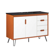 Energize 48" Bathroom Vanity - Cherry White Black
