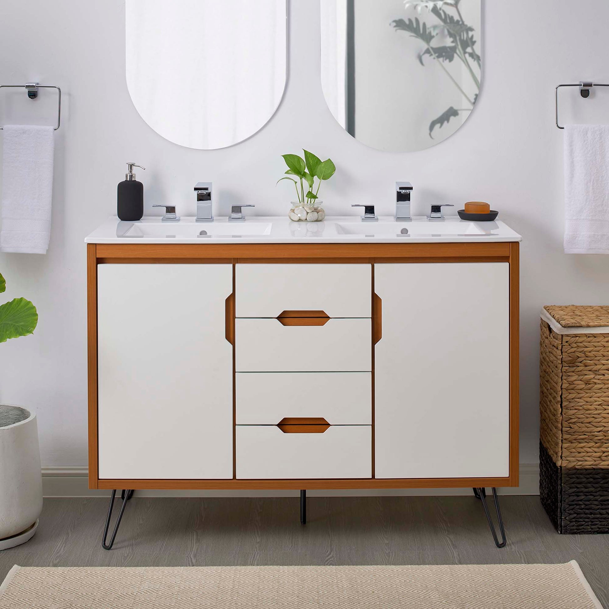 Energize 48" Double Sink Bathroom Vanity