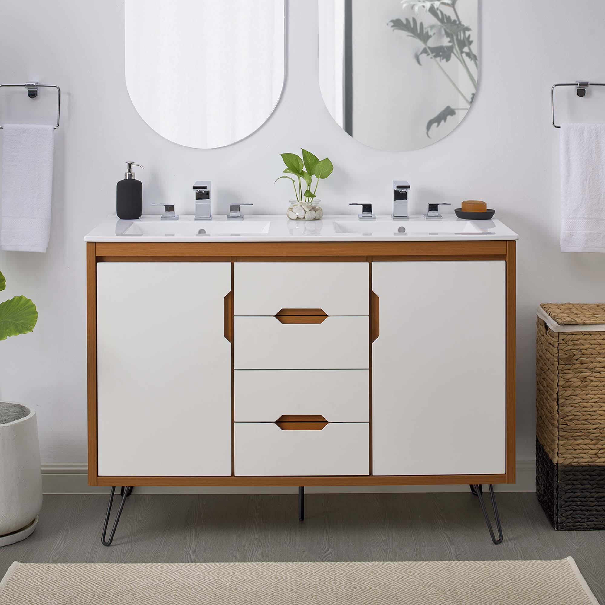 Energize 48" Double Sink Bathroom Vanity