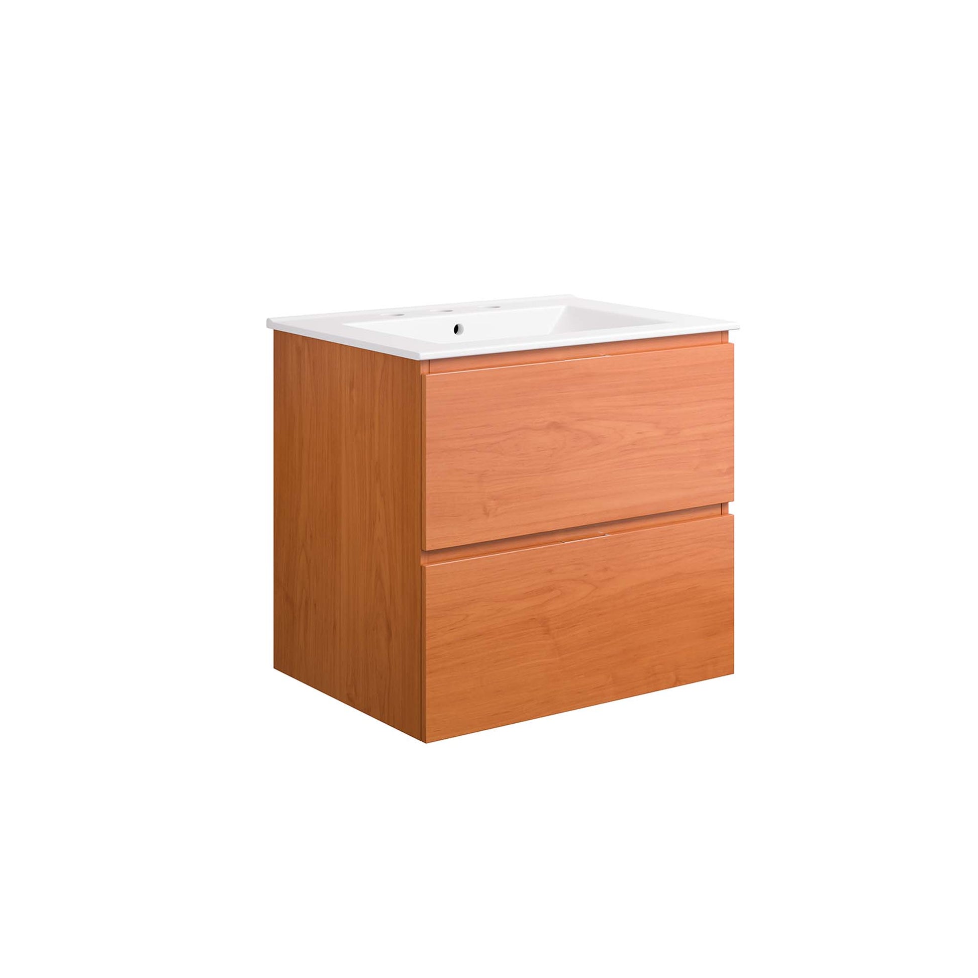 Scenic Wall-Mount Bathroom Vanity Basin Included