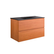 Scenic 36" Wall-Mount Bathroom Vanity - Cherry Black