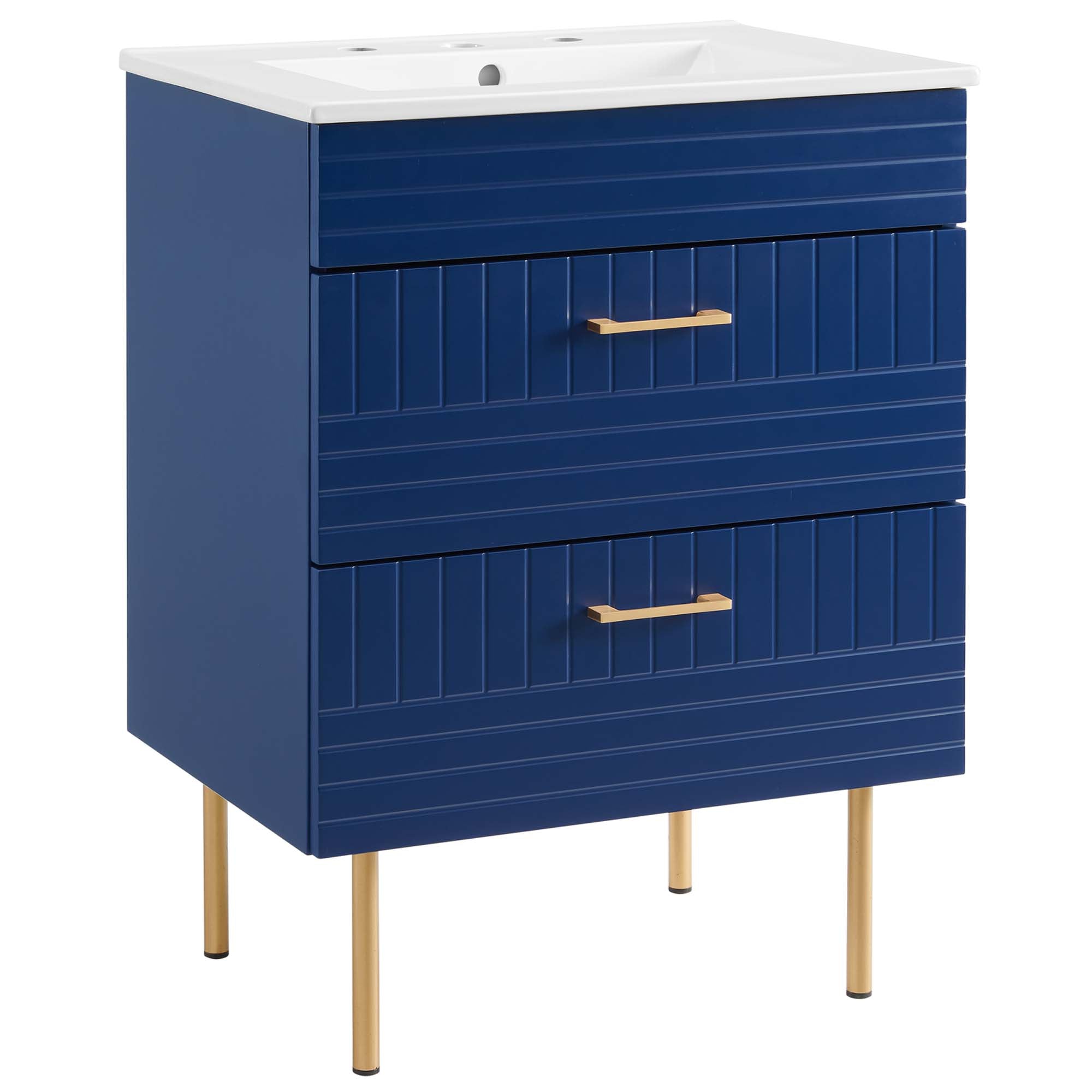 Daybreak Bathroom Vanity Basin Included - Blue White