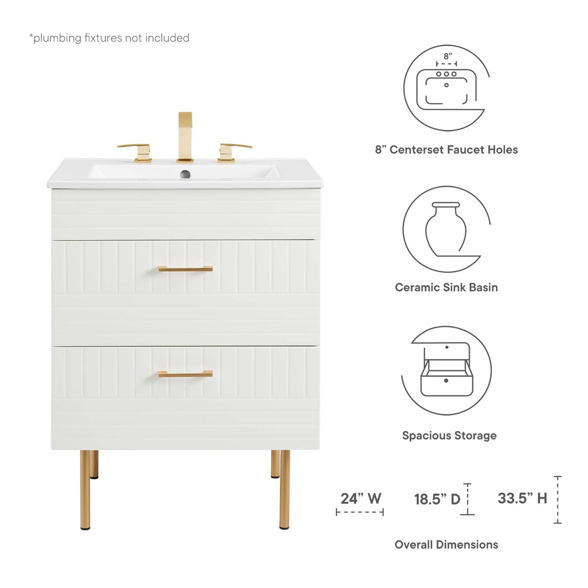 Daybreak Bathroom Vanity Basin Included