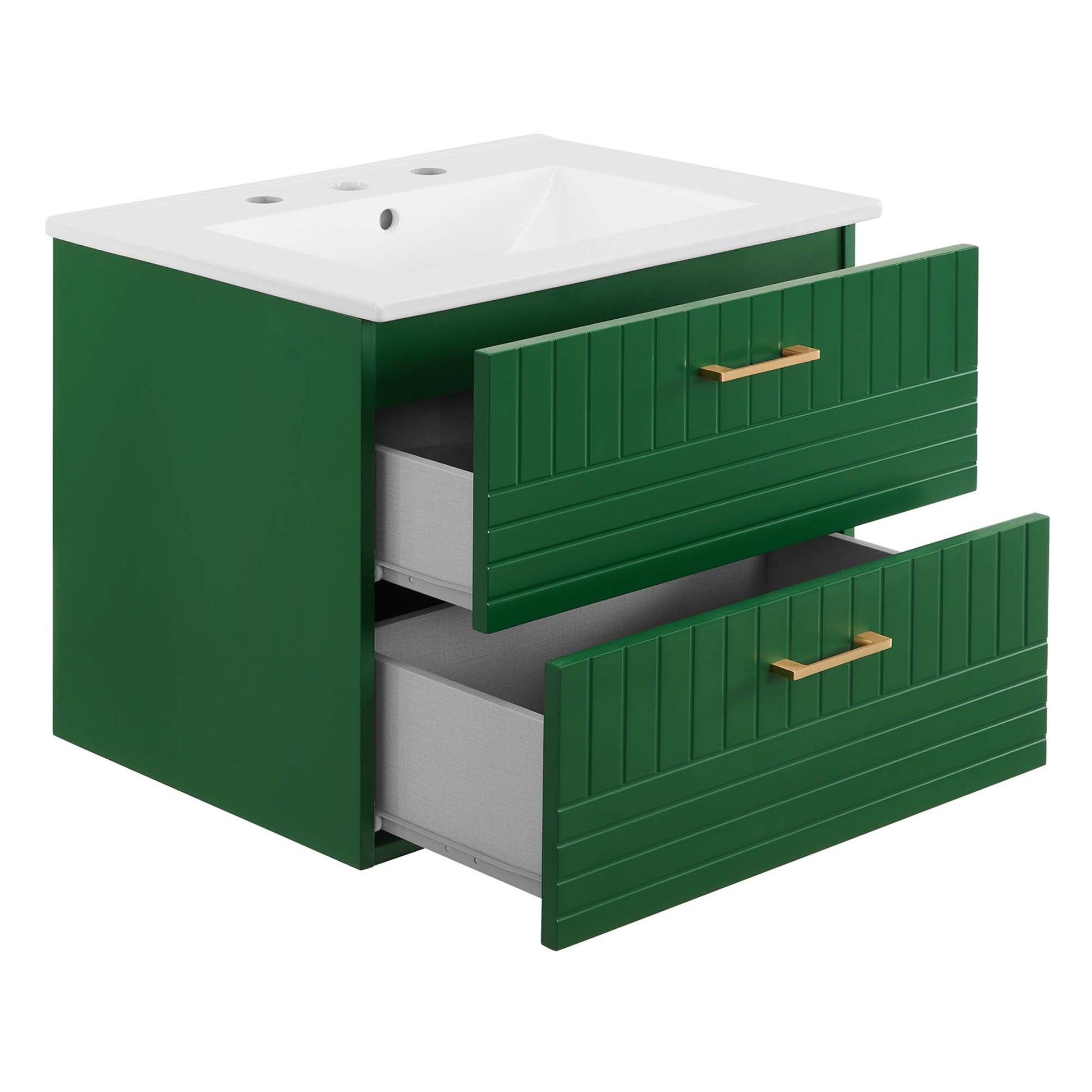 Daybreak Wall-Mount Bathroom Vanity Basin Included