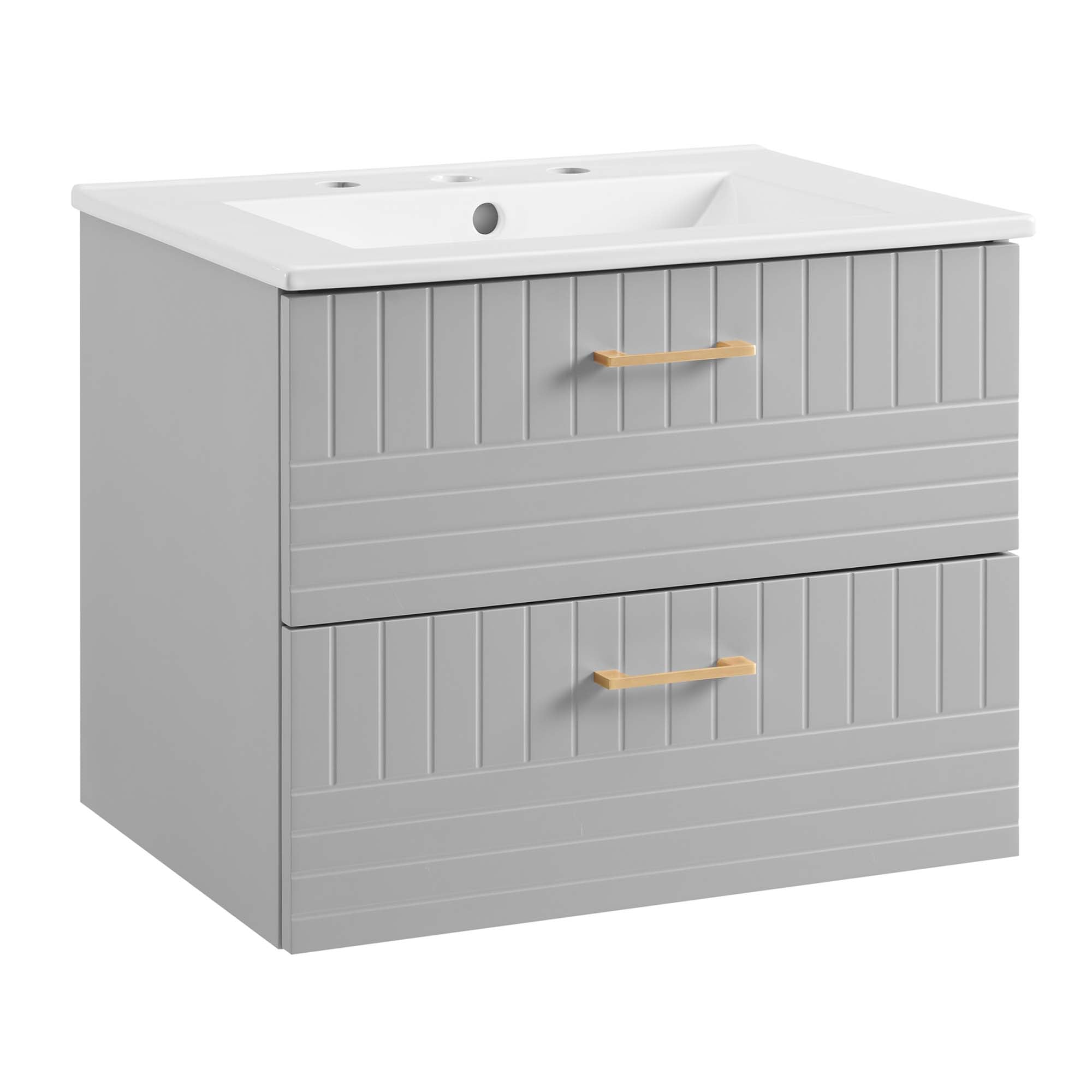 Daybreak Wall-Mount Bathroom Vanity Basin Included