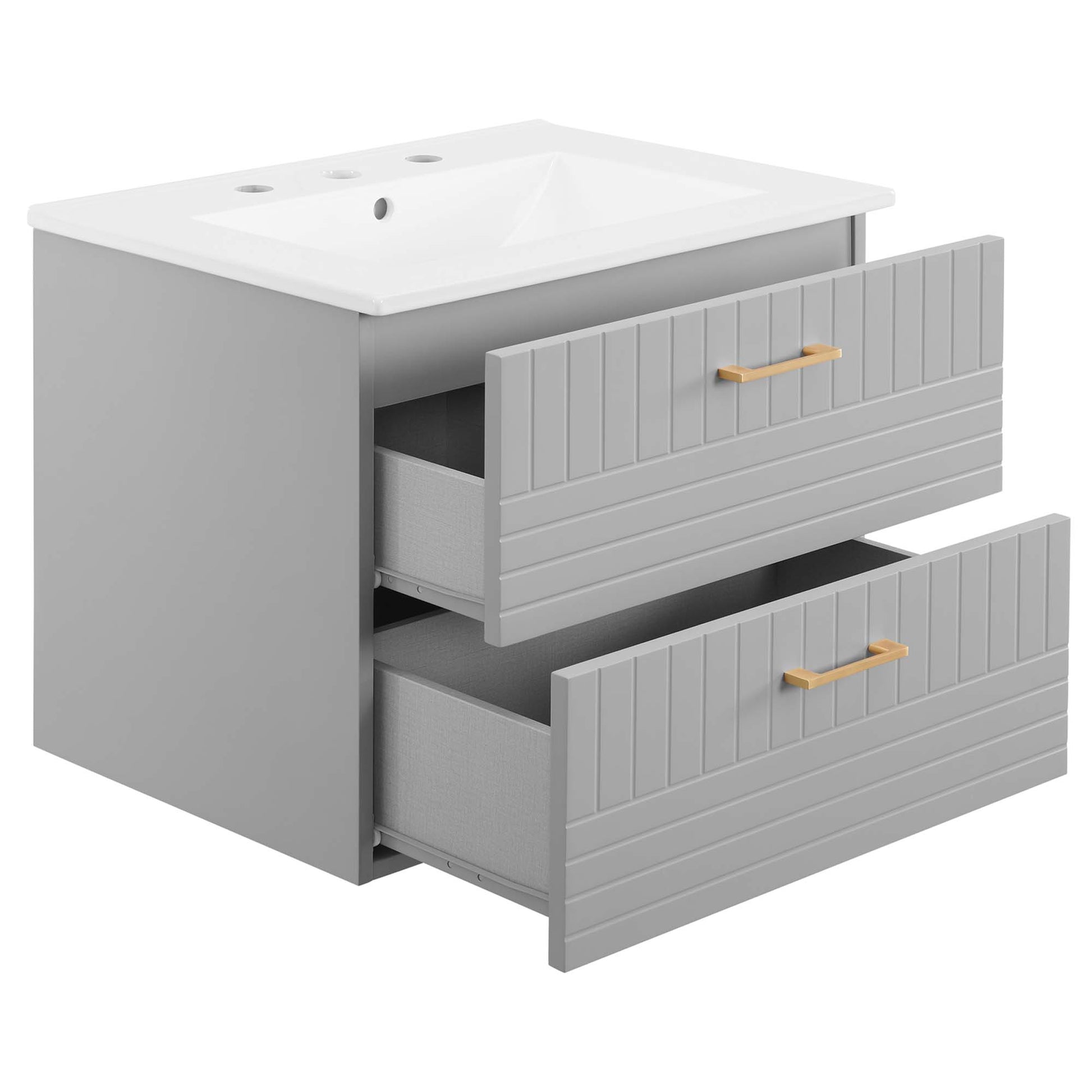 Daybreak Wall-Mount Bathroom Vanity Basin Included