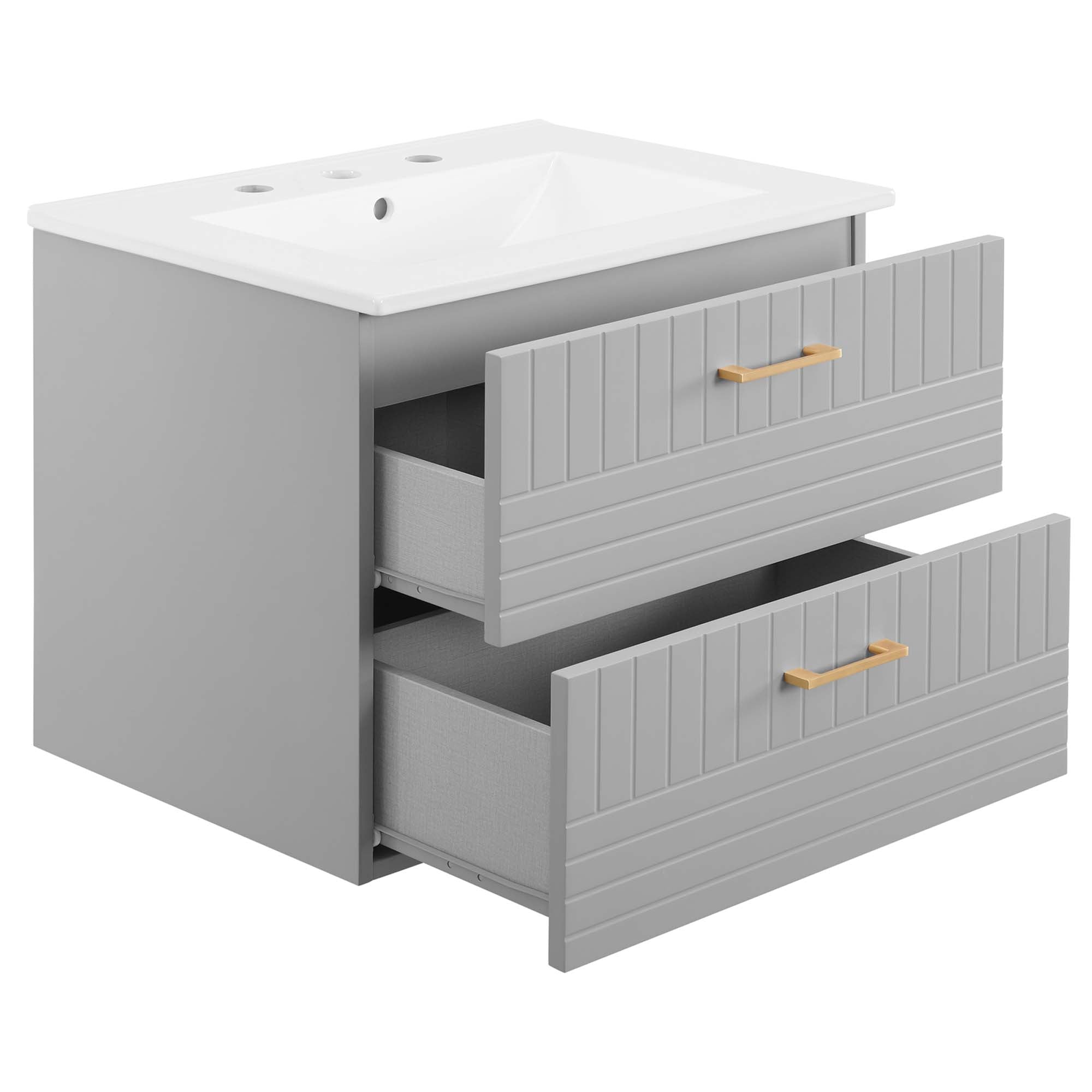 Daybreak Wall-Mount Bathroom Vanity Basin Included