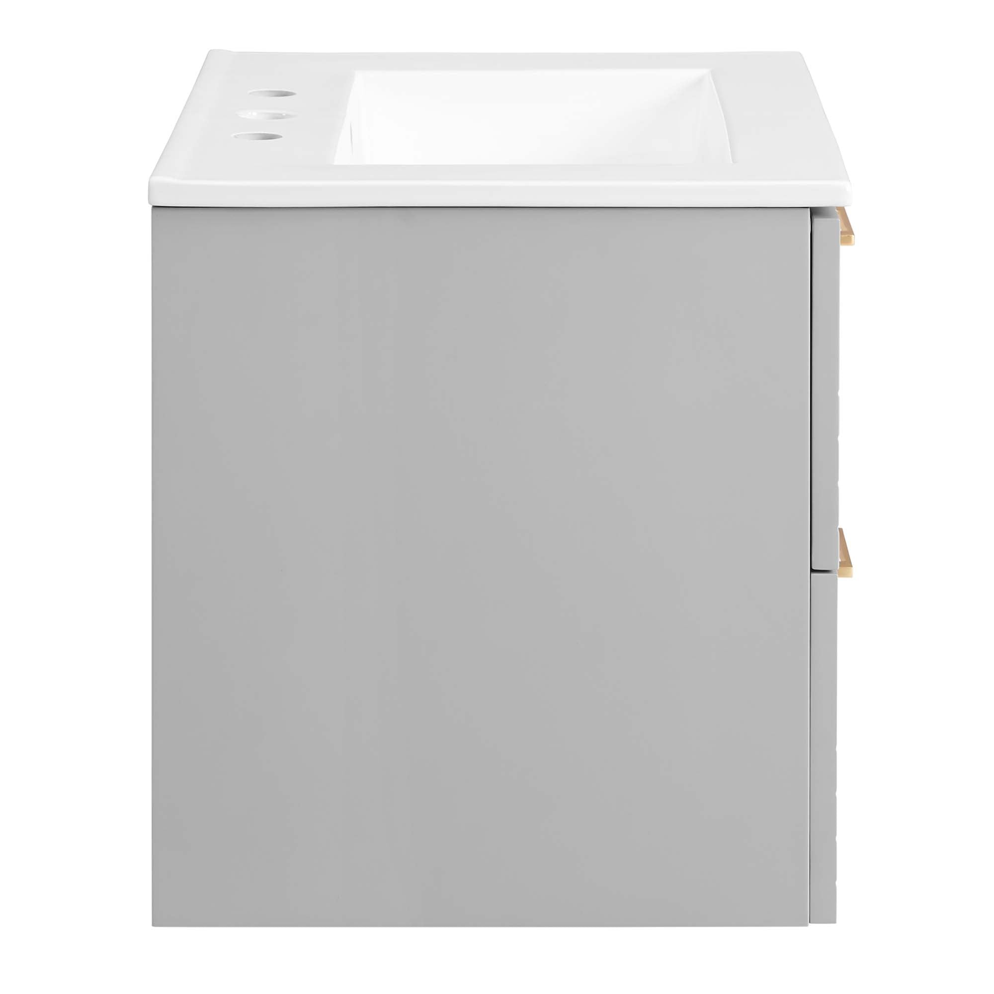 Daybreak Wall-Mount Bathroom Vanity Basin Included