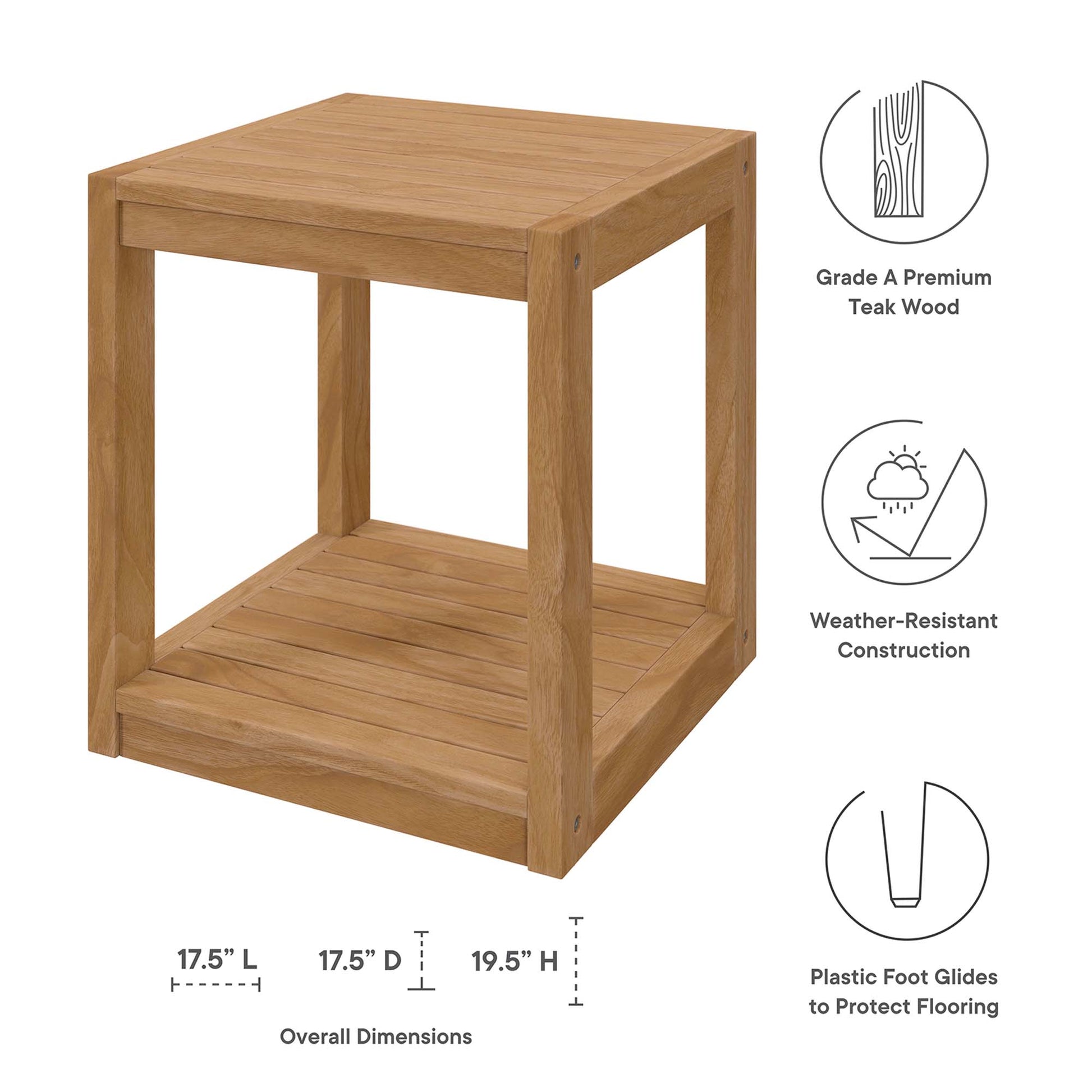 Carlsbad 6-Piece Teak Wood Outdoor Patio Outdoor Patio Set