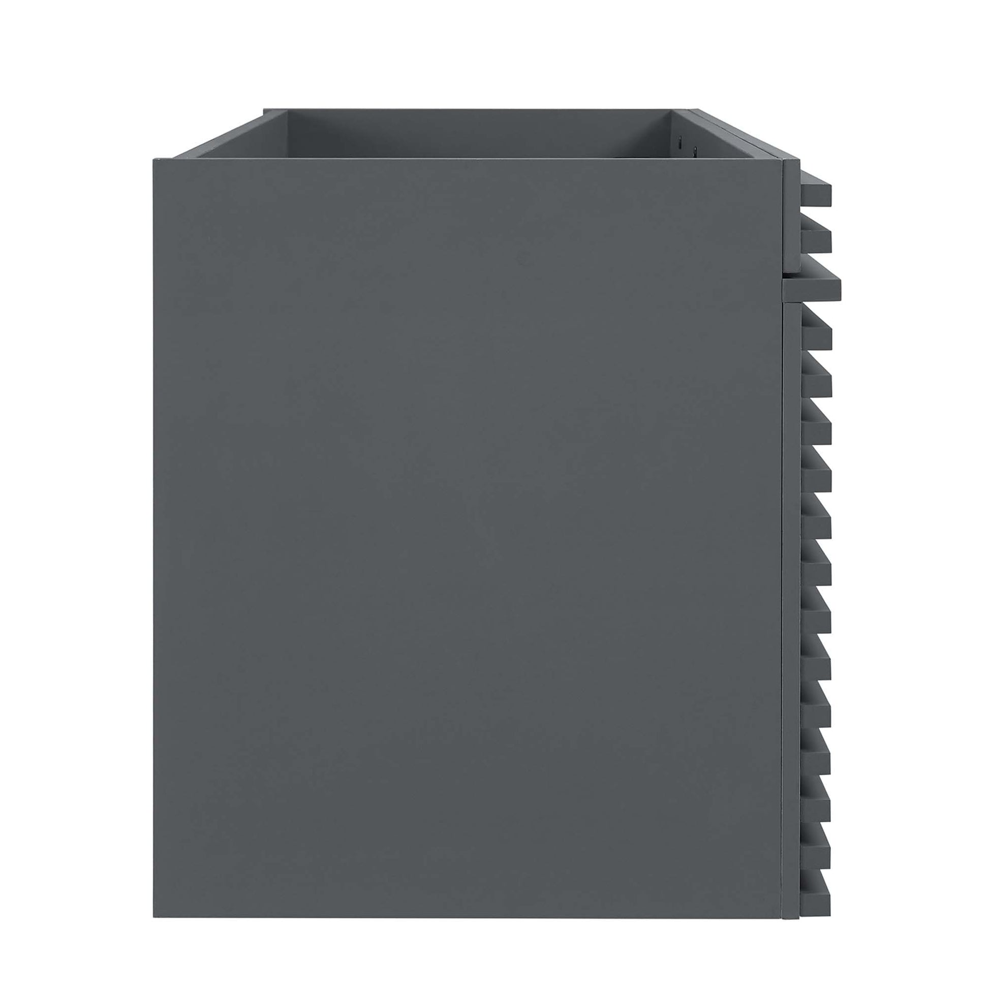 Render 48" Wall-Mount Bathroom Cabinet Basin Not Included - Walnut