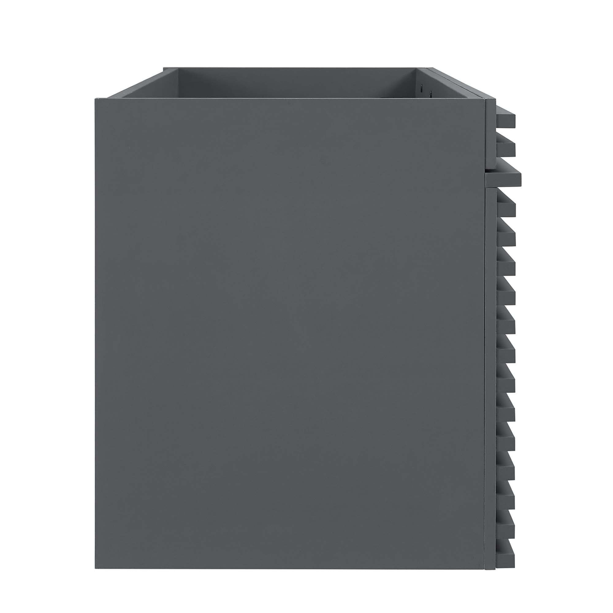 Render 48" Wall-Mount Bathroom Cabinet Basin Not Included - Walnut