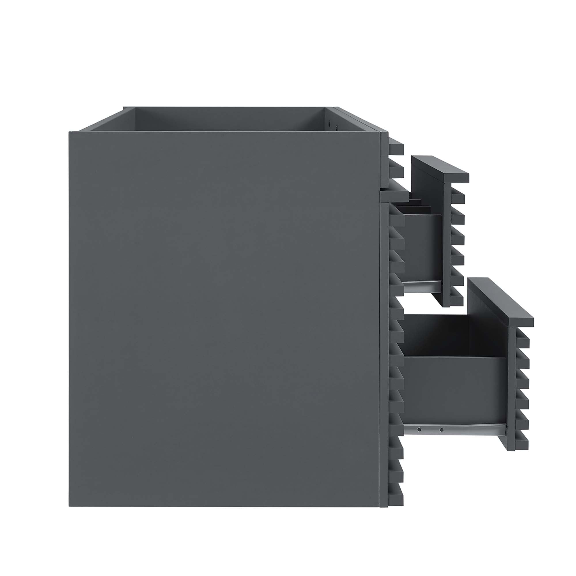 Render 48" Wall-Mount Bathroom Cabinet Basin Not Included - White