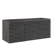 Render 48" Double Sink Compatible (Not Included) Bathroom Vanity Cabinet - Charcoal