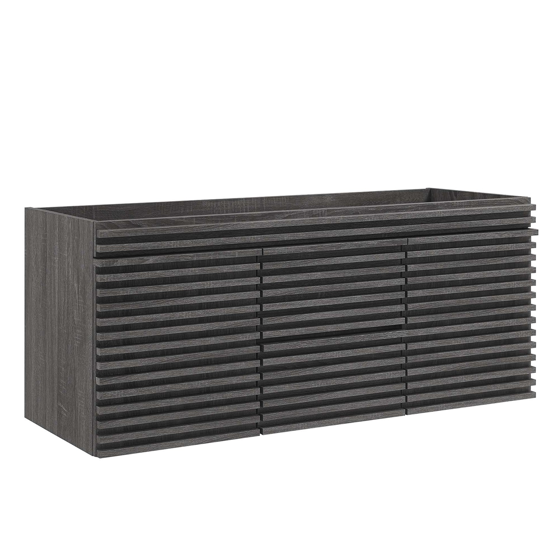 Render 48" Double Sink Compatible (Not Included) Bathroom Vanity Cabinet - Charcoal