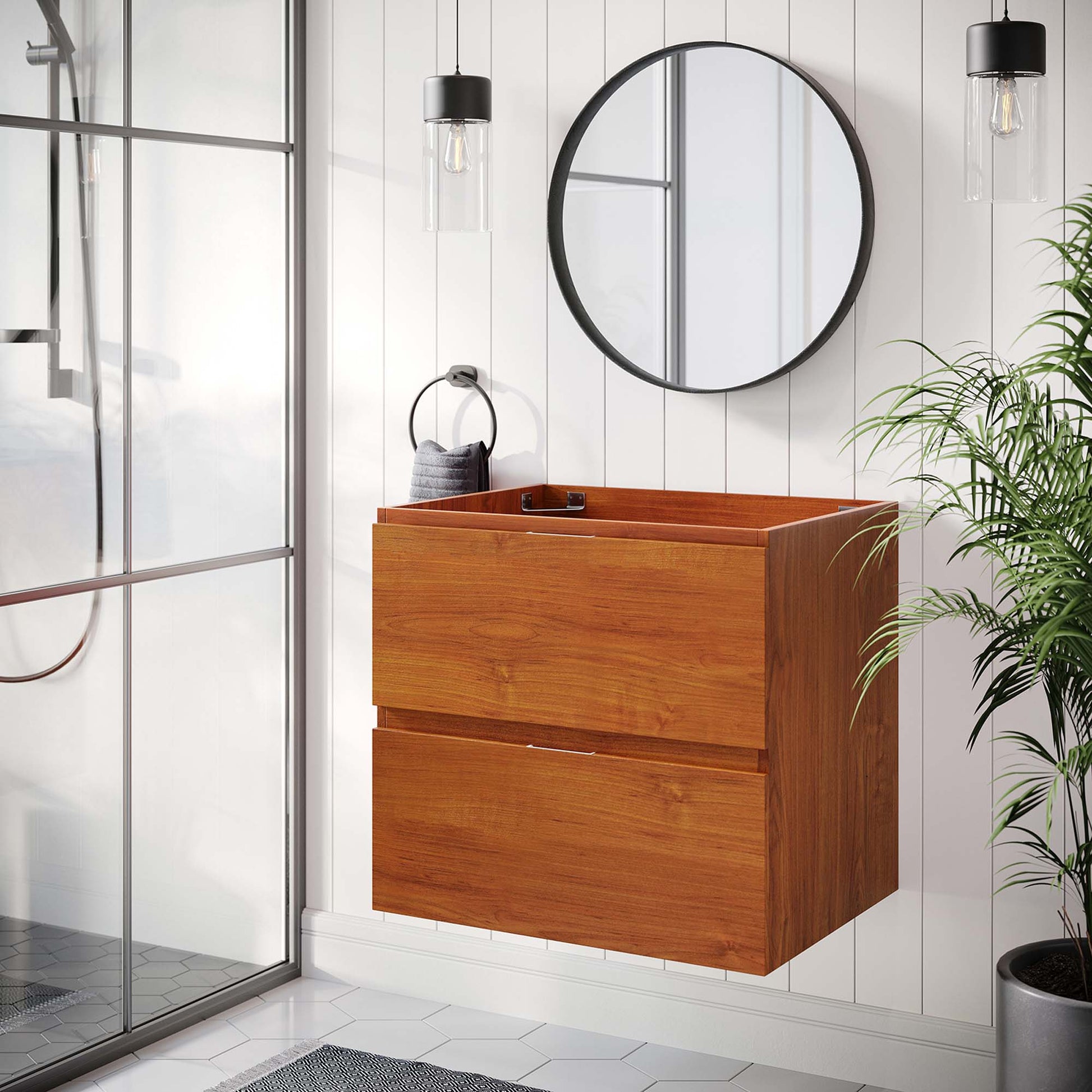 Scenic Wall-Mount Bathroom Cabinet Basin Not Included