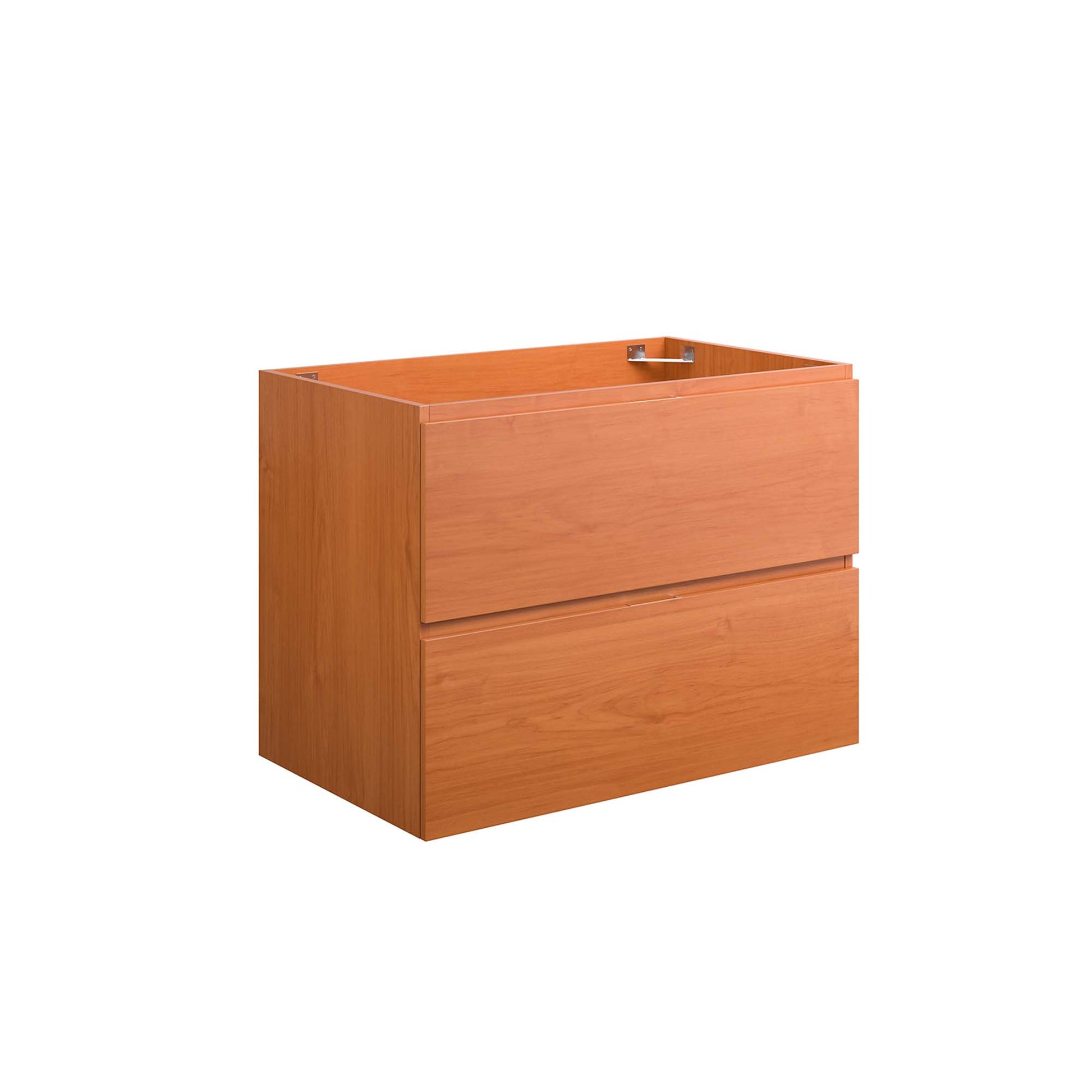 Scenic 30" Wall-Mount Bathroom Vanity Cabinet (Sink Basin Not Included) - Cherry Walnut