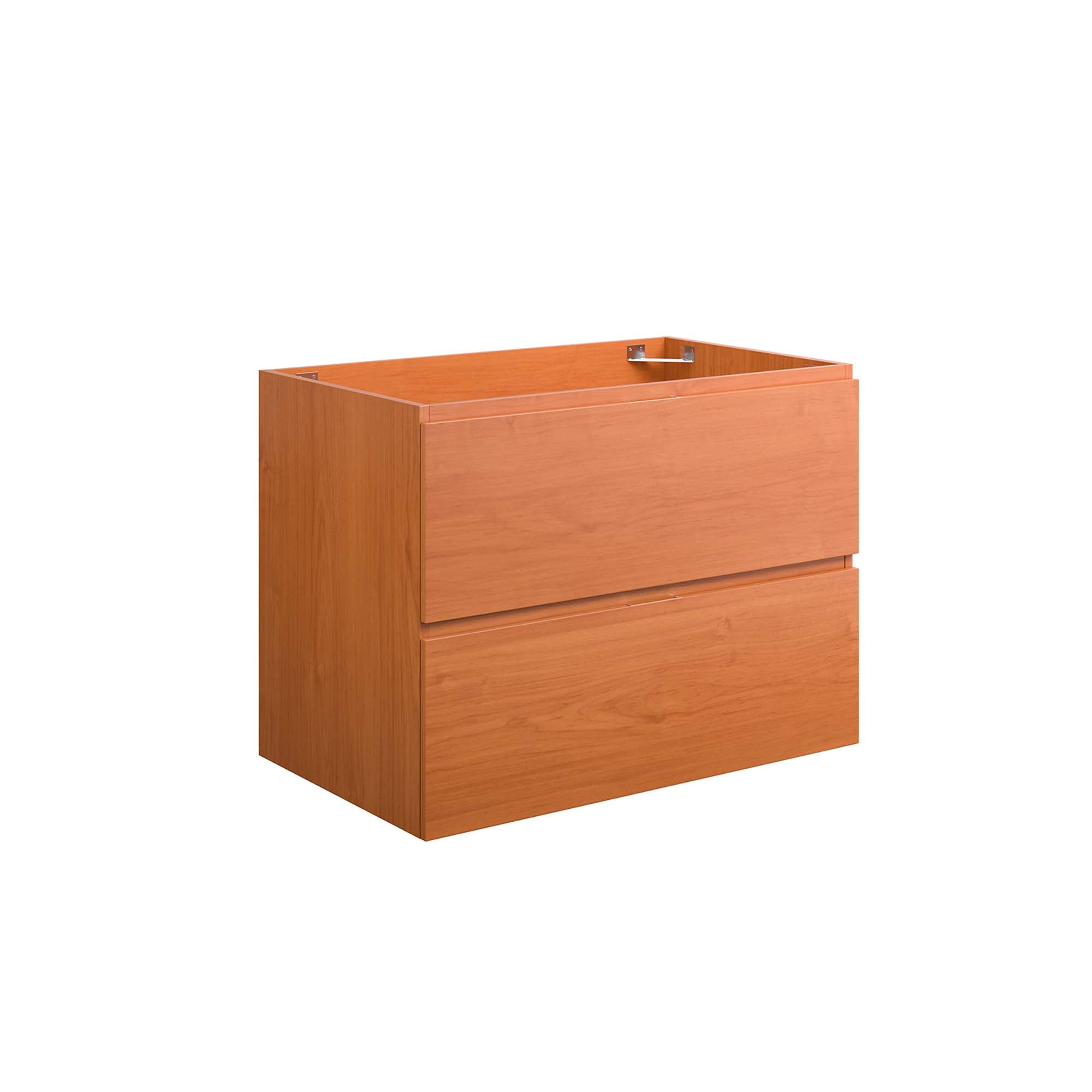 Scenic 30" Wall-Mount Bathroom Vanity Cabinet (Sink Basin Not Included) - Cherry Walnut