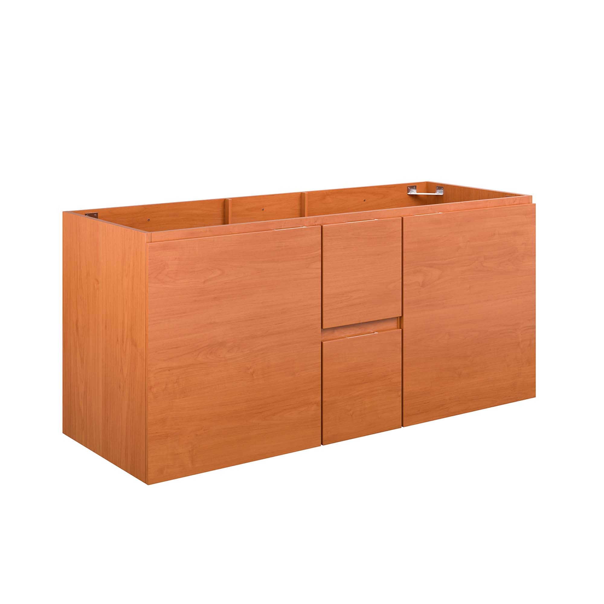 Scenic 48" Double Sink Compatible (Not Included) Bathroom Vanity Cabinet - Cherry Walnut