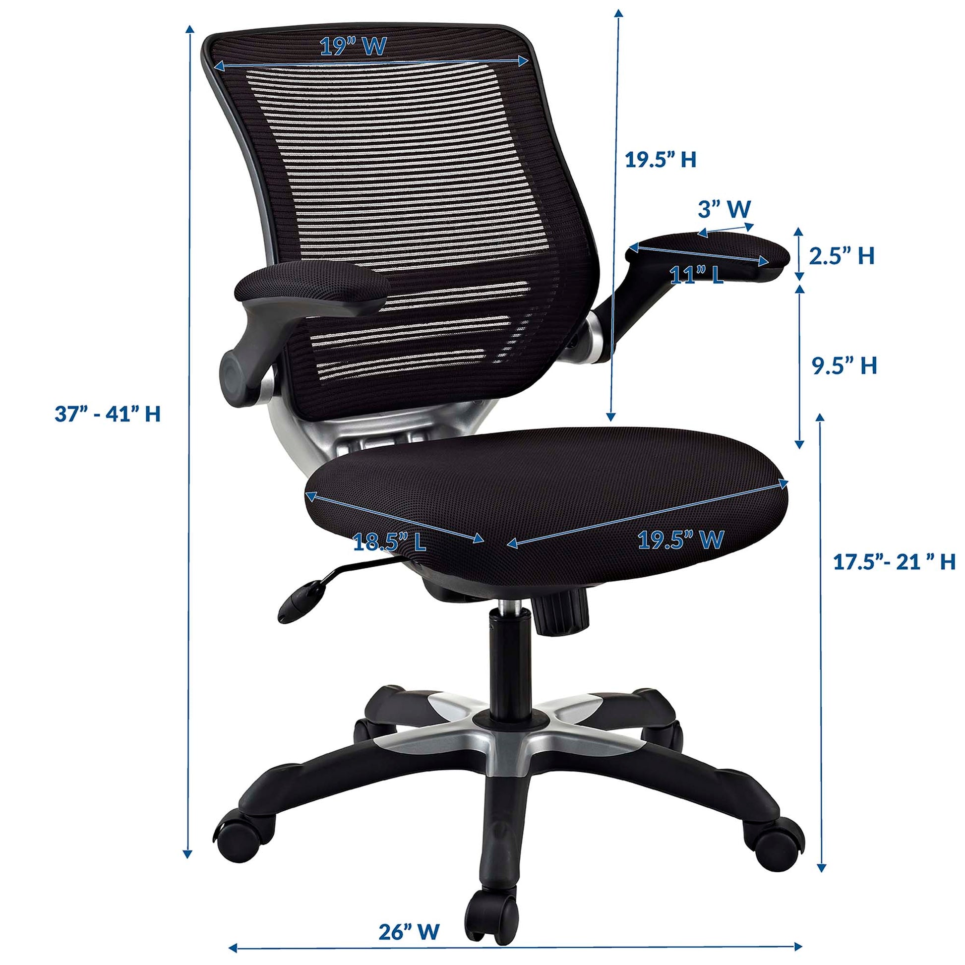 Edge Mesh Office Chair - White