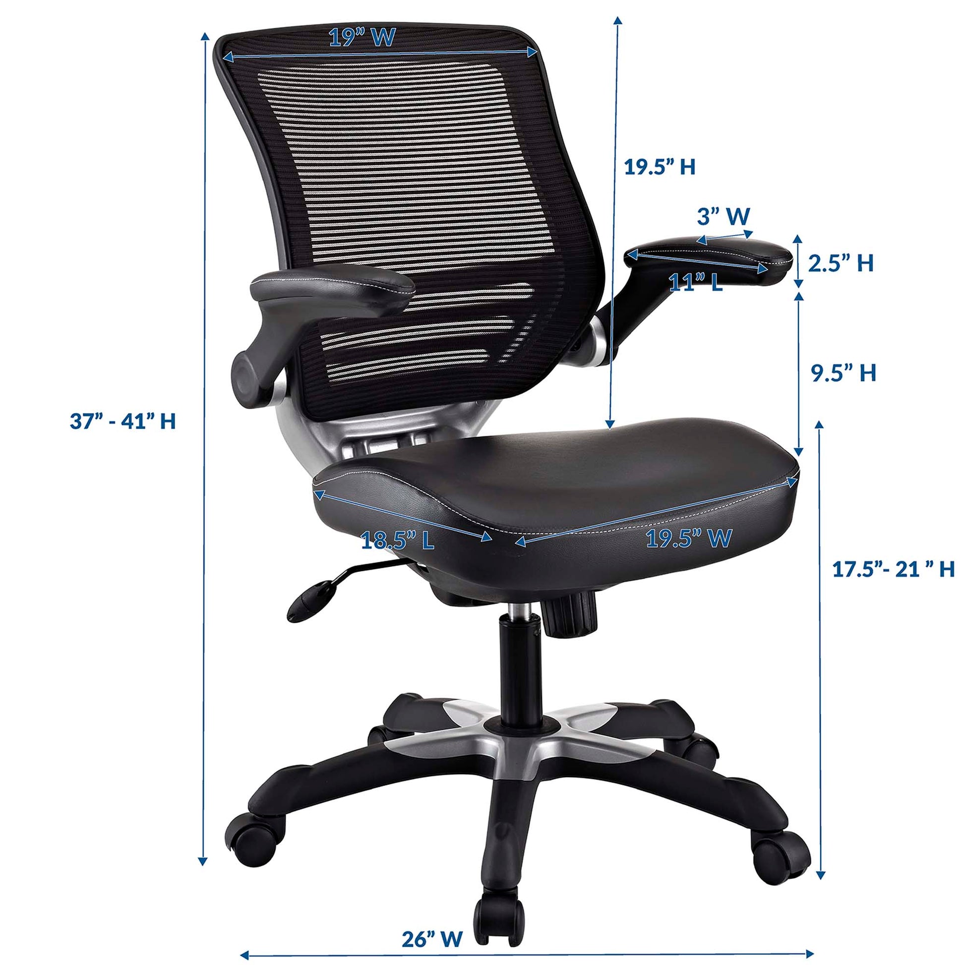 Edge Vinyl Office Chair - Tan