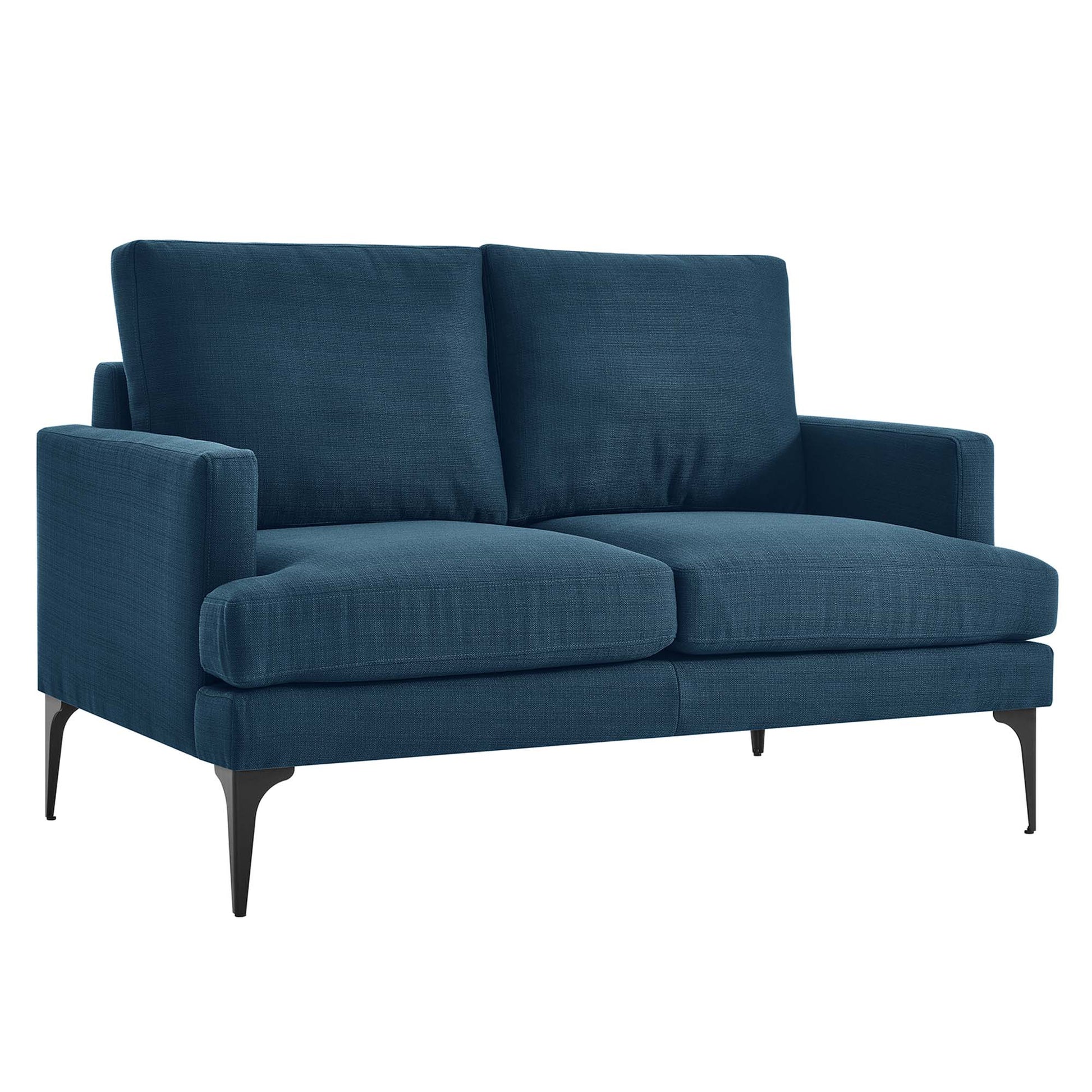 Evermore Upholstered Fabric Loveseat - Azure