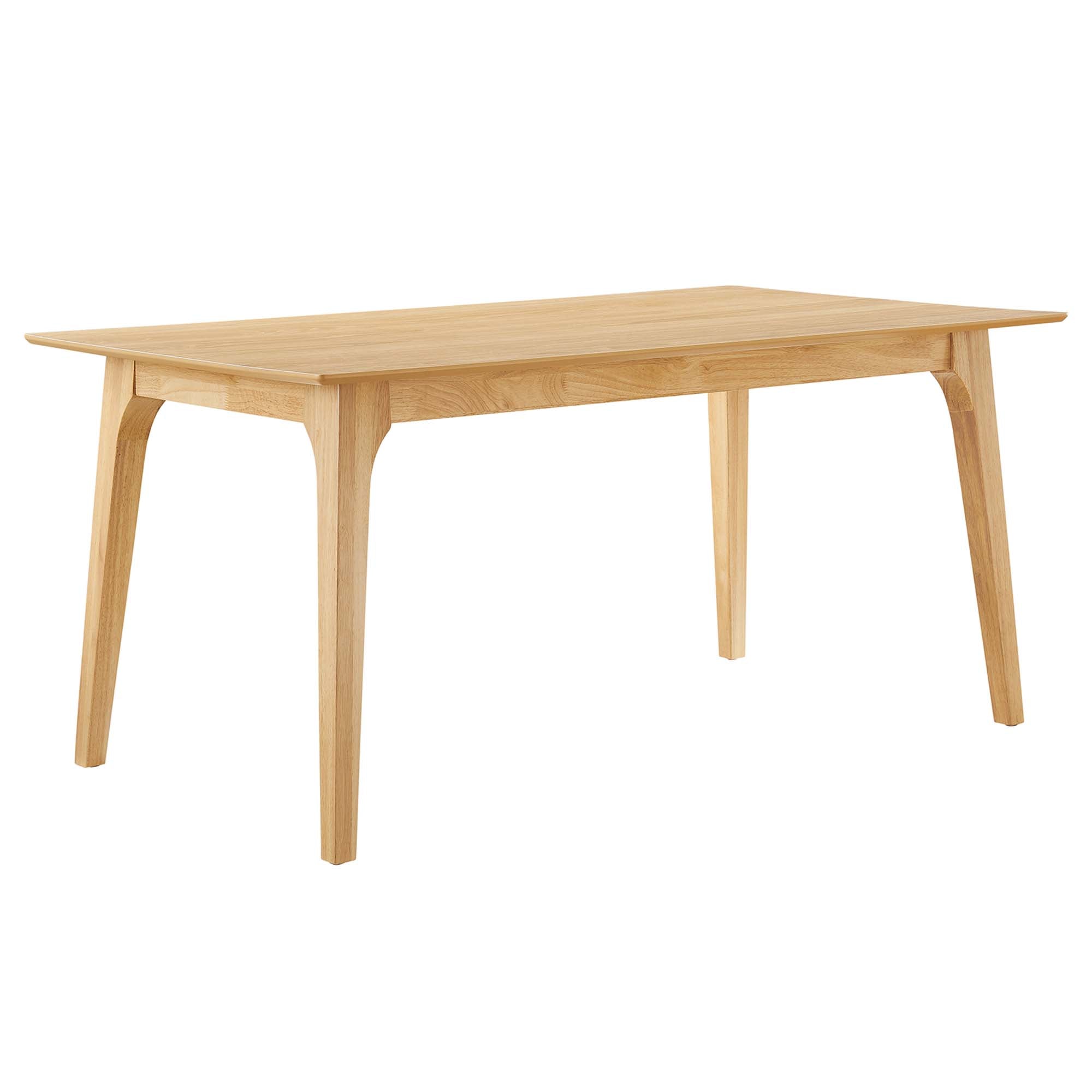 Juxtapose 63” Rectangle Dining Table - Oak Oak